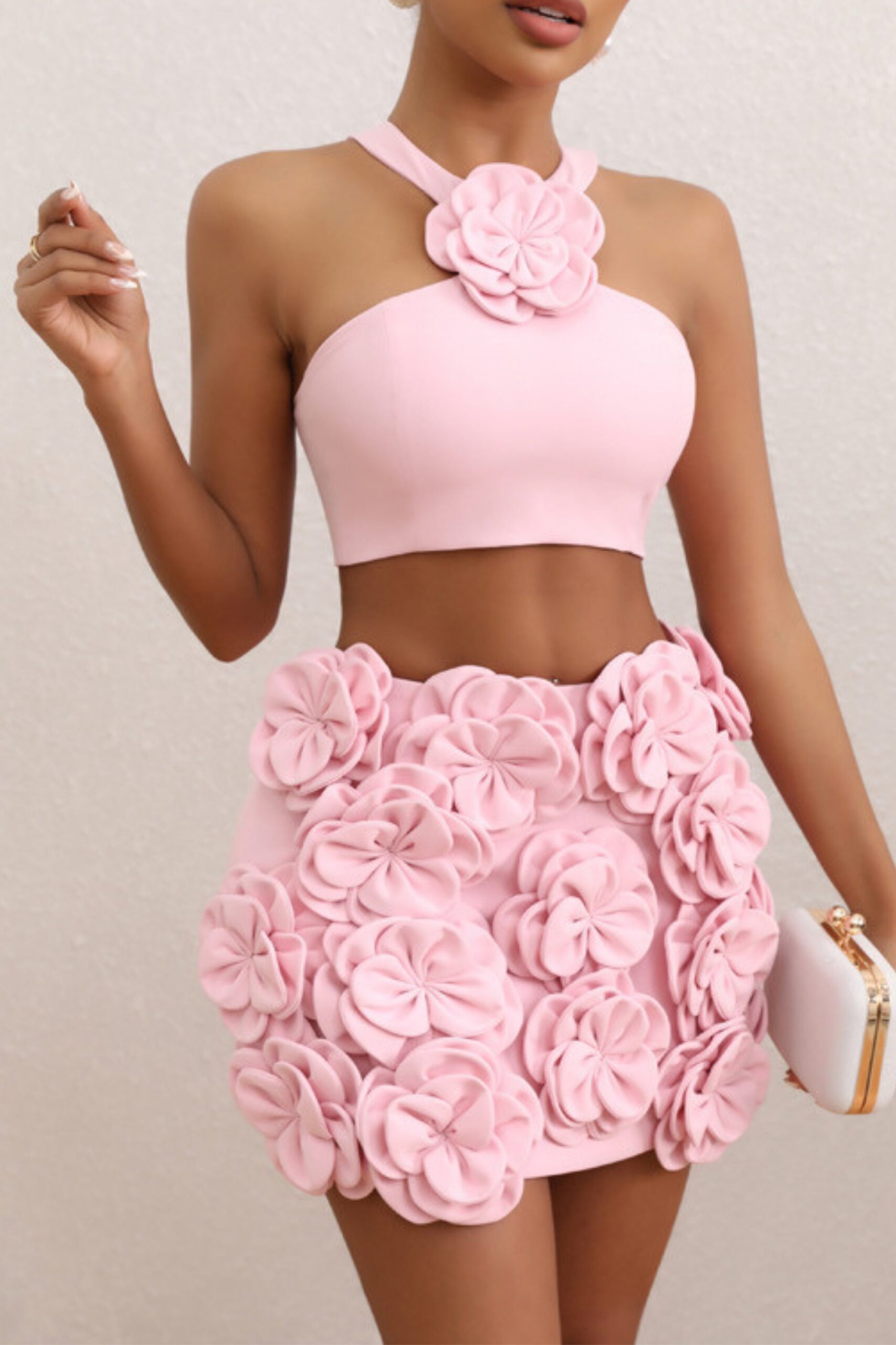 14_6e4aa7b0-841d-4b15-867c-461cfb52c7c2 FLOWER PINK MINI DRESS SET - BOHO PARTY OUTFIT