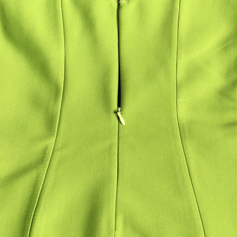 GREEN BANDAGE MIDI DRESS FOR PARTY