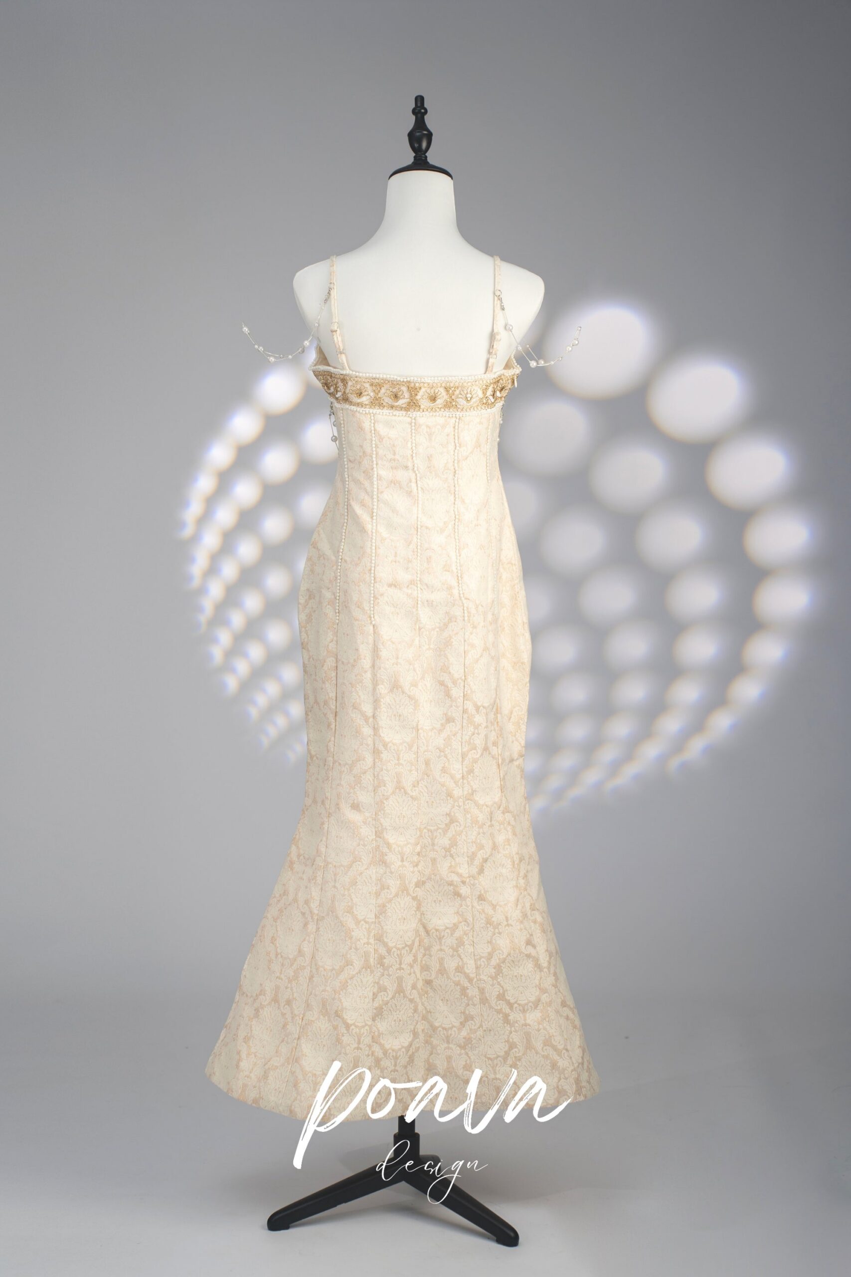 PEARL MERMAID MIDI DRESS, EVENING PARTY STYLE