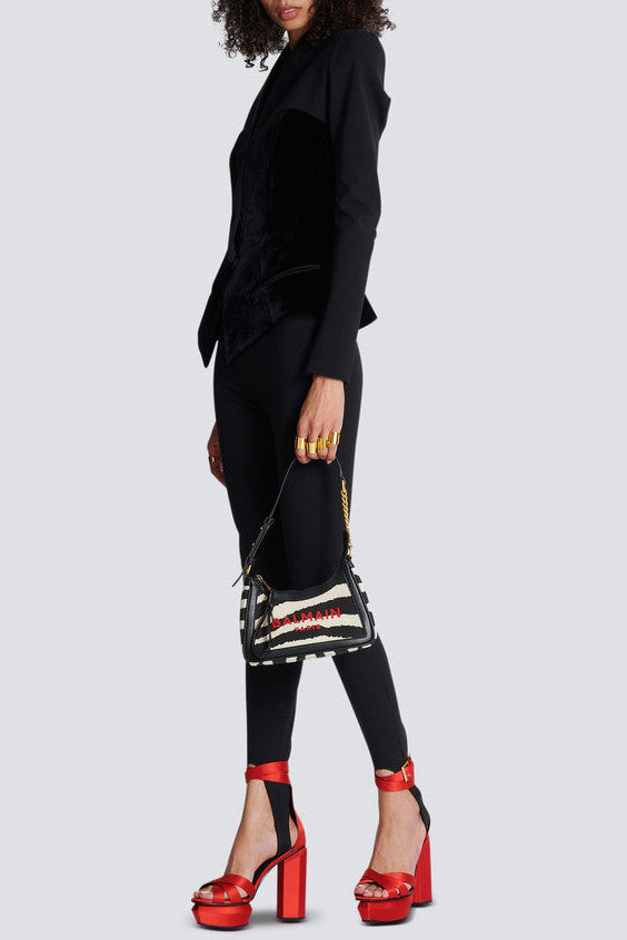 JOSEPHINE SLIM BUSTIER JACKET, BLACK COCKTAIL BLAZER