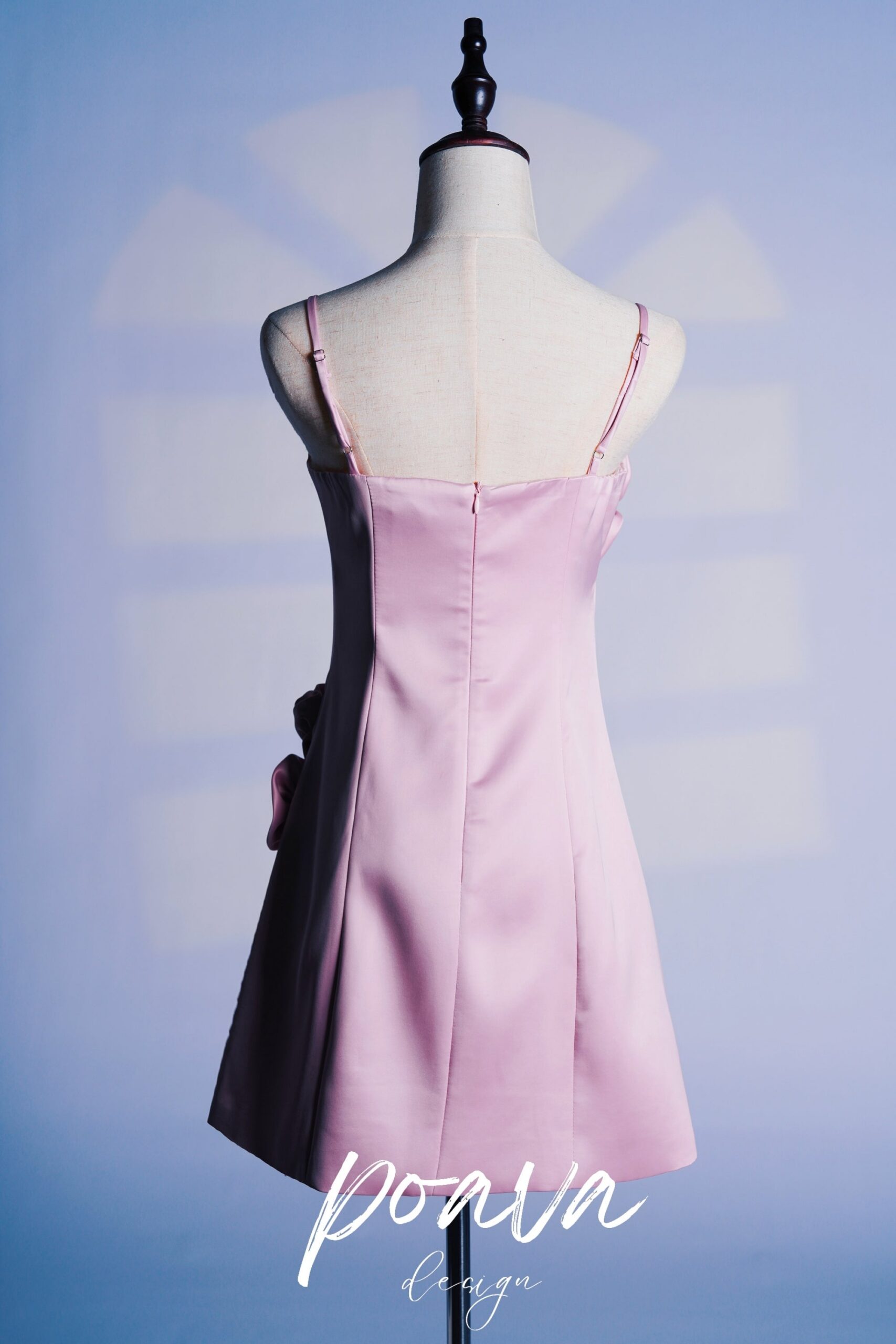 PINK FLORAL A-LINE MINI DRESS FOR PARTY