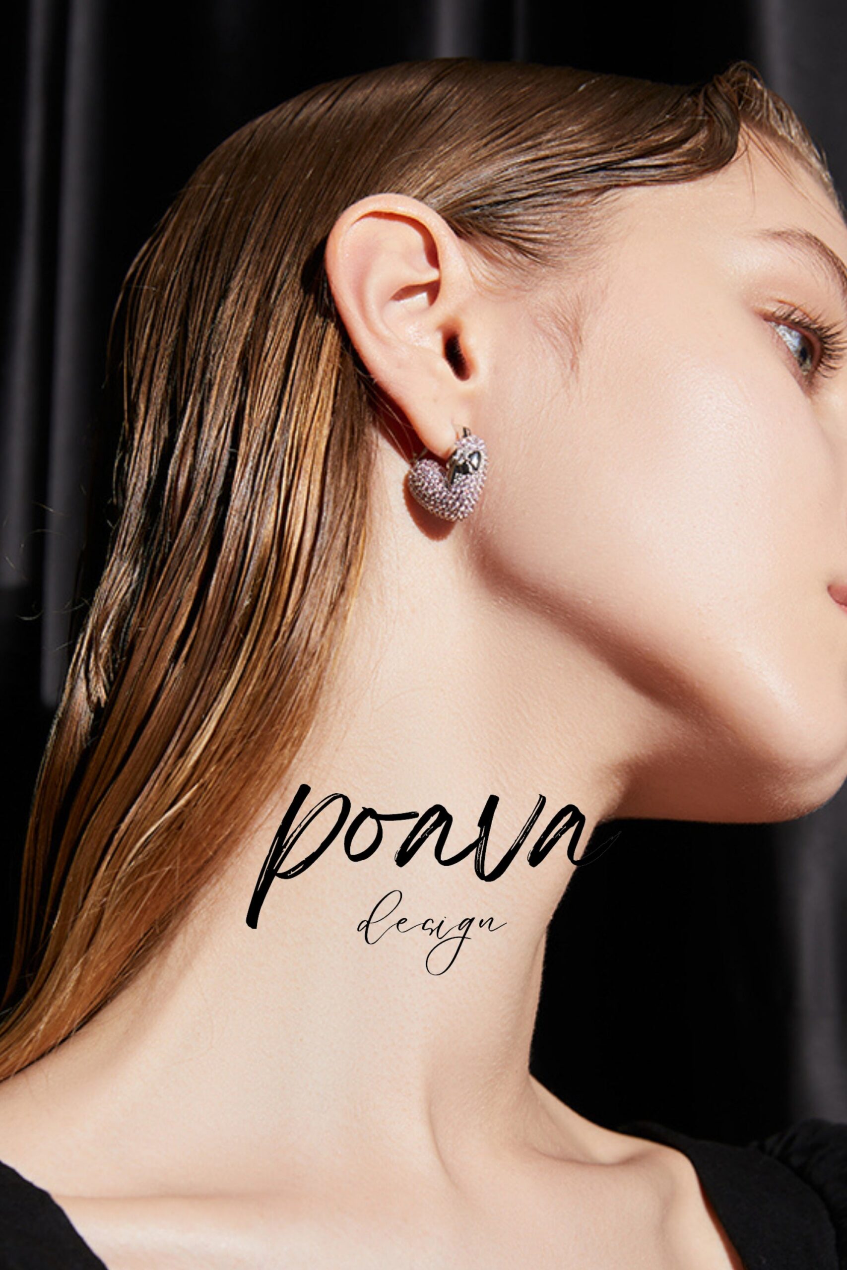 DAINTY PINK CRYSTAL DROP EARRINGS FOR WEDDING