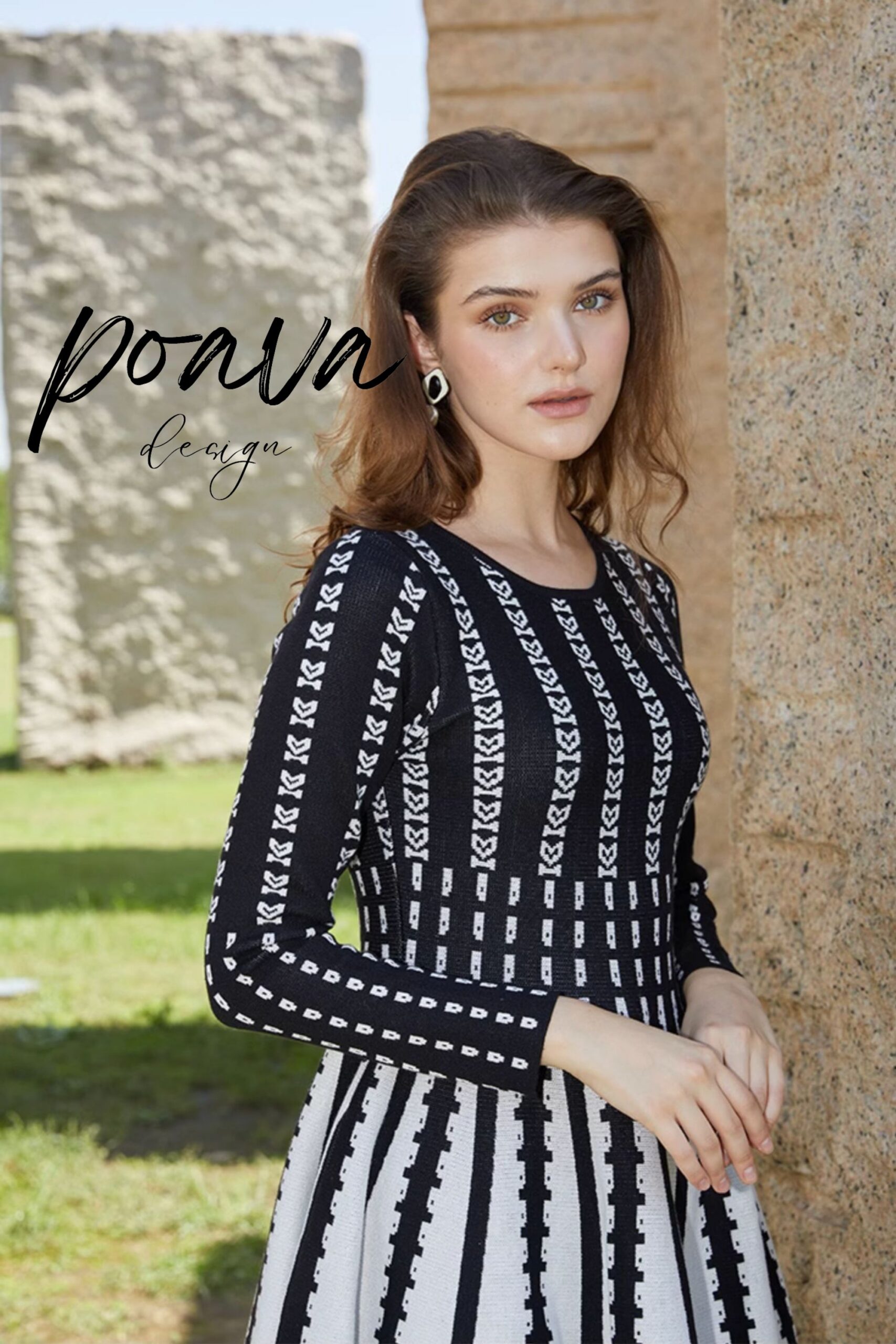 PRINTED LONG SLEEVE MINI DRESS FOR PARTY