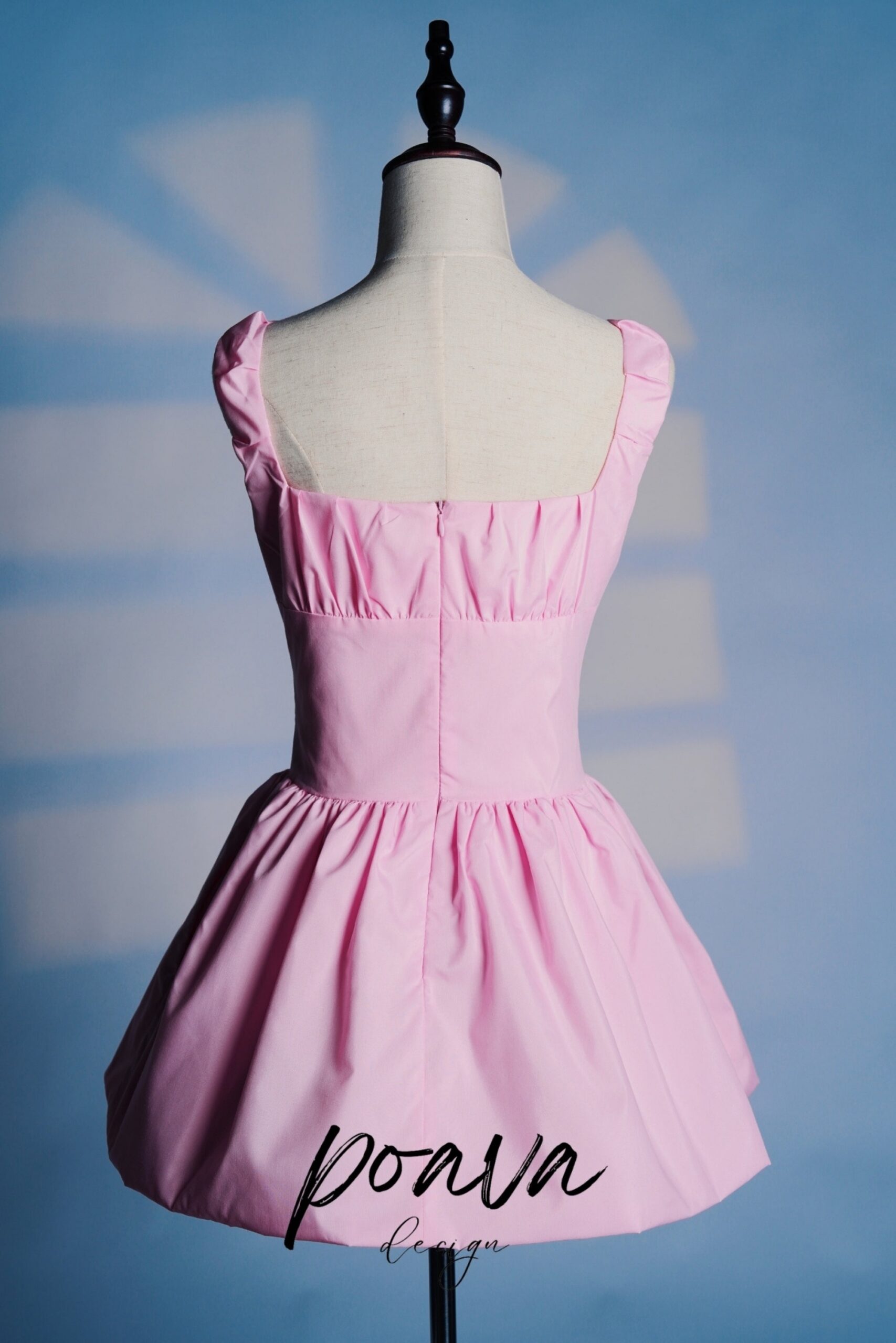 COTTON TULLE MINI DRESS IN PINK FOR PARTY