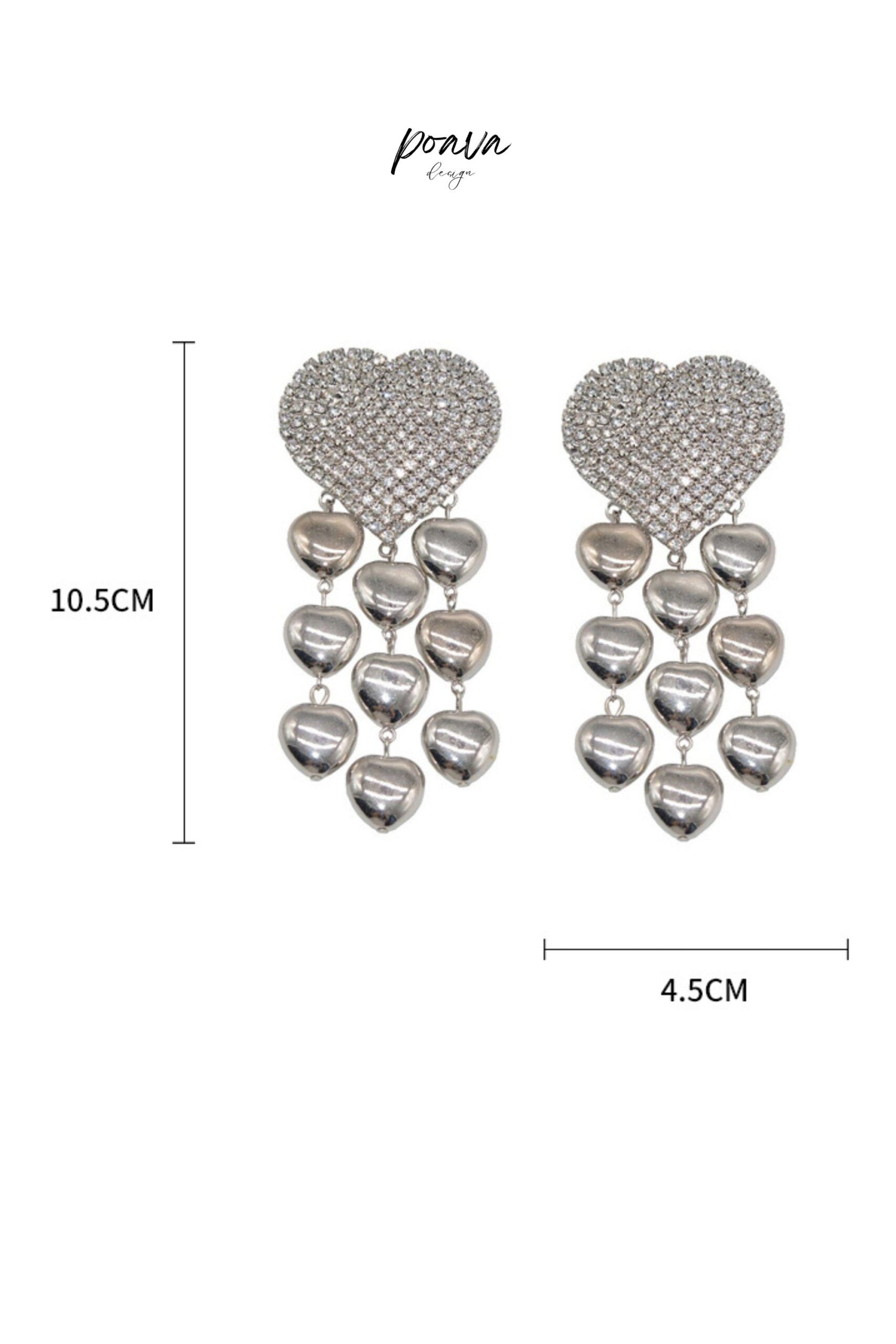 CRYSTAL DROP EARRINGS FOR EVENING PARTY GLAM