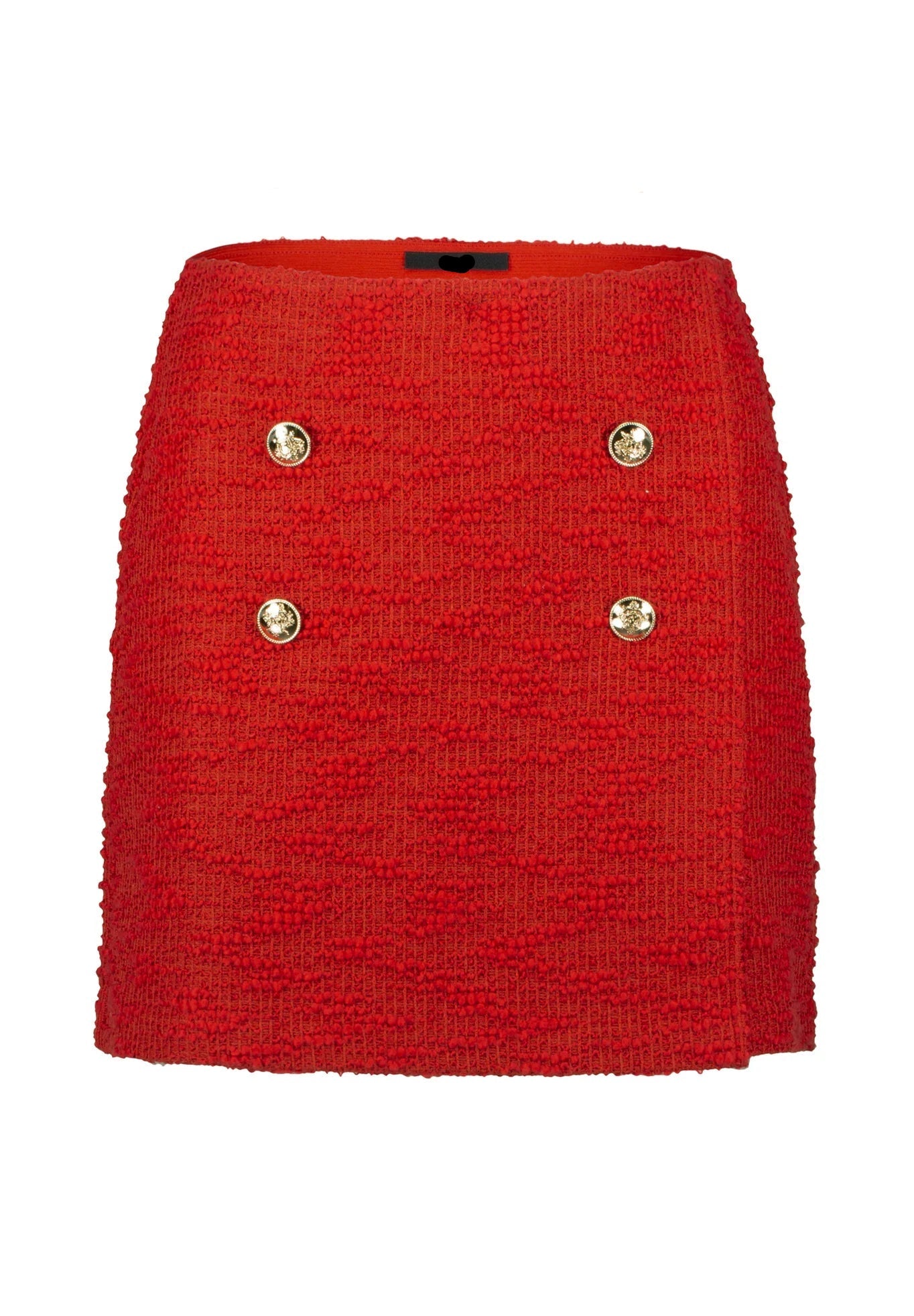 RED PLAIN JACKET SKIRT SET FOR WEDDING