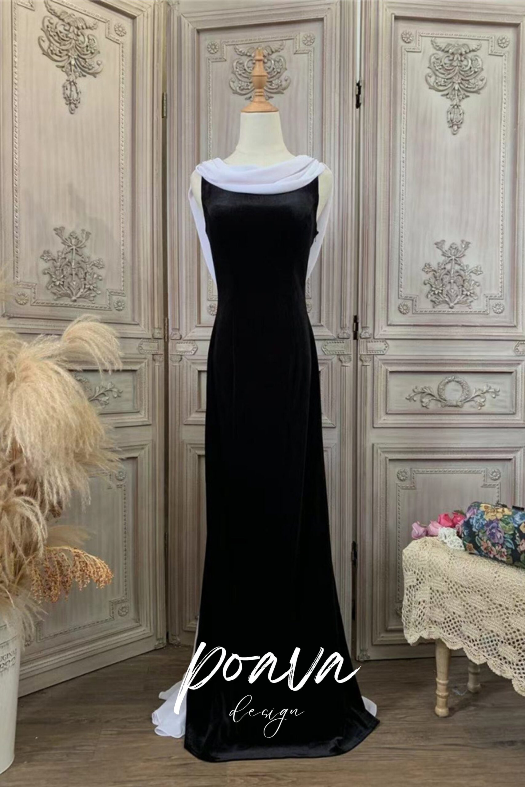 16_2cf2d3dd-2f24-4198-a5ee-6c44eda58dd3 SILK BACKLESS MAXI DRESS BLACK, EVENING