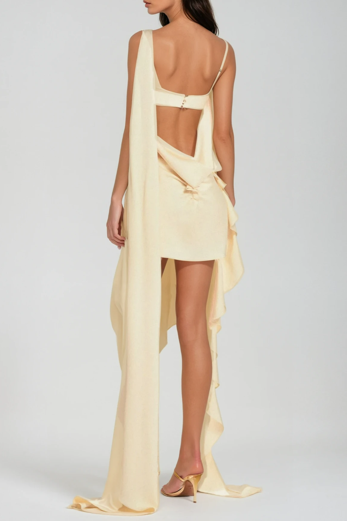 TEADA CUTOUT DRAPE MINI DRESS FOR PARTY