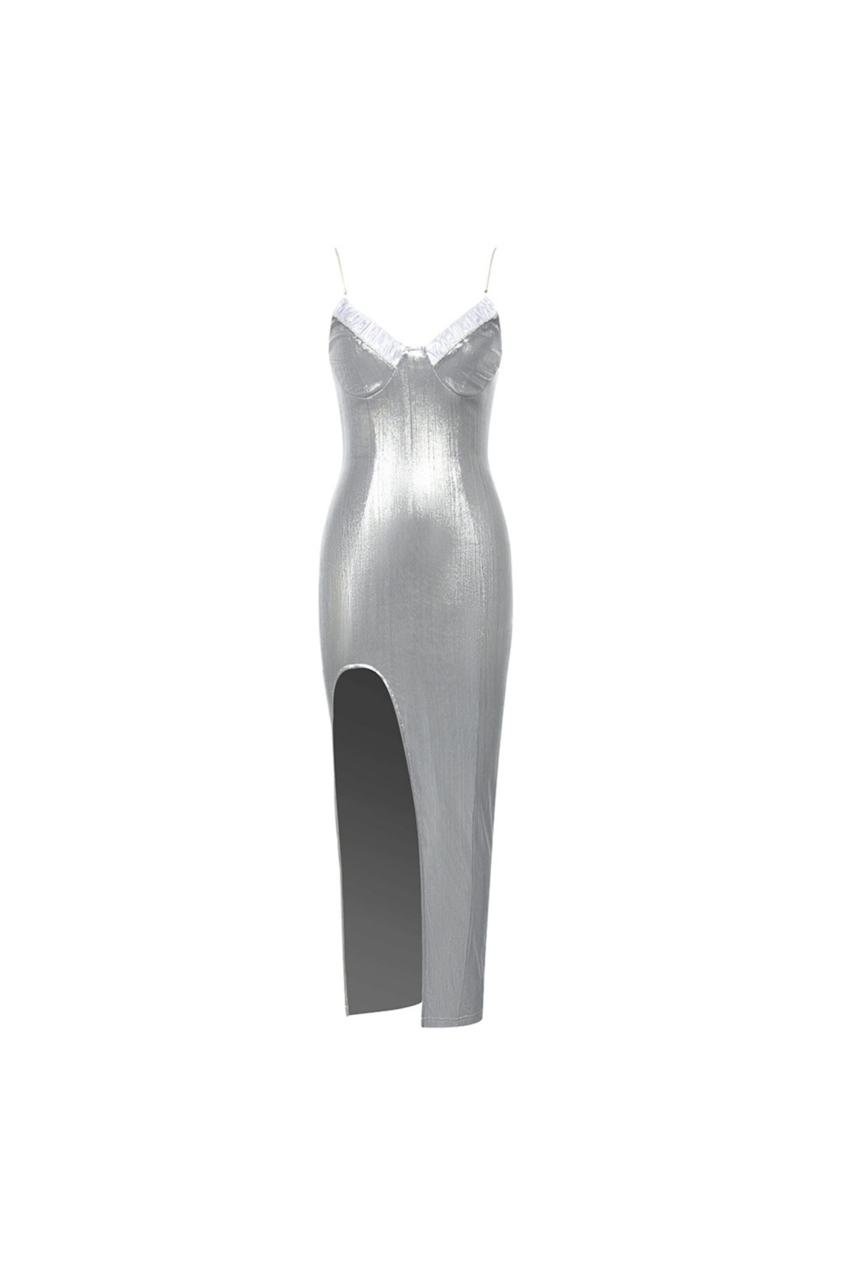 SEXY STRAPPY SPLIT MIDI DRESS FOR PARTY