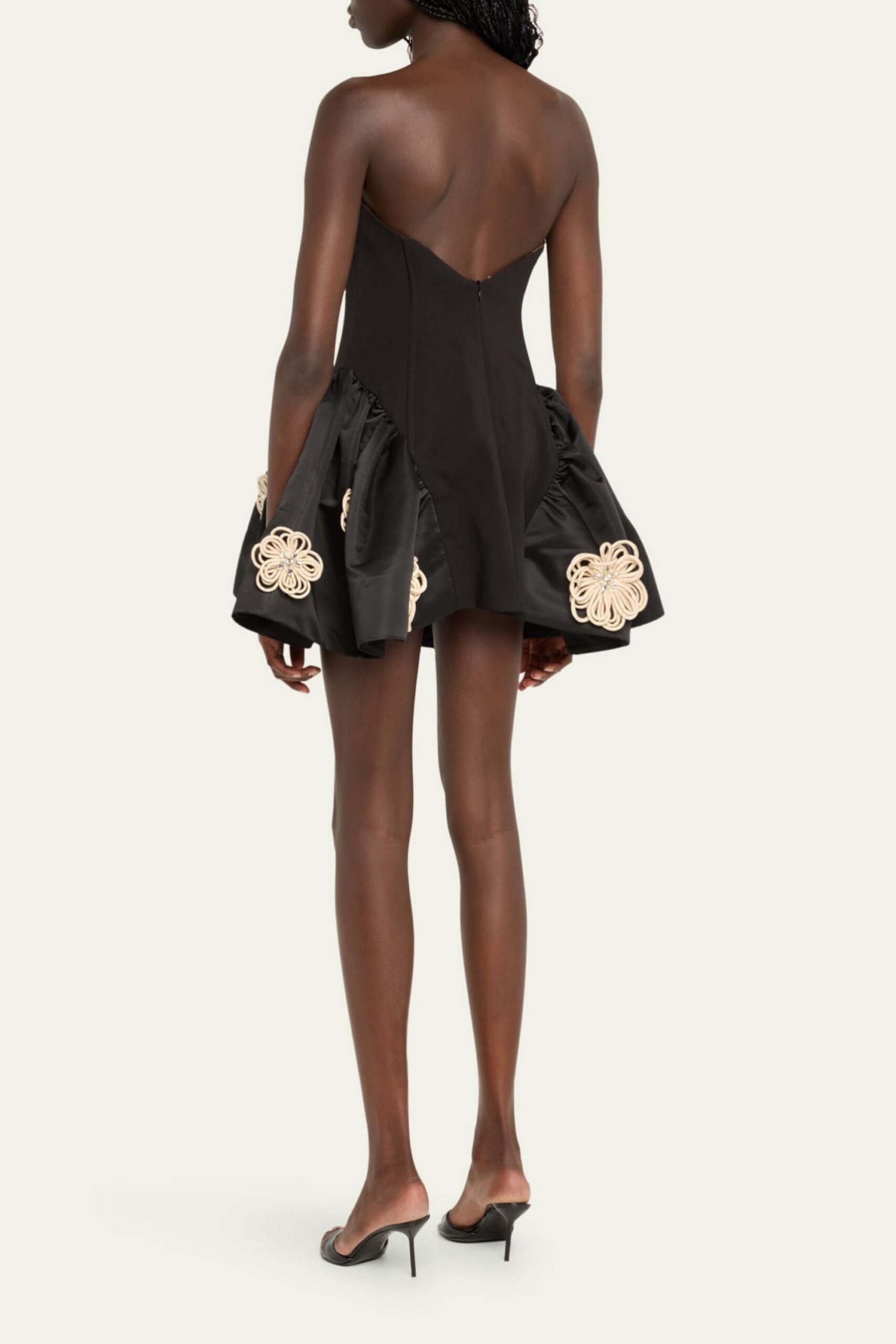 FLORAL BANDAGE MINI DRESS FOR PARTY