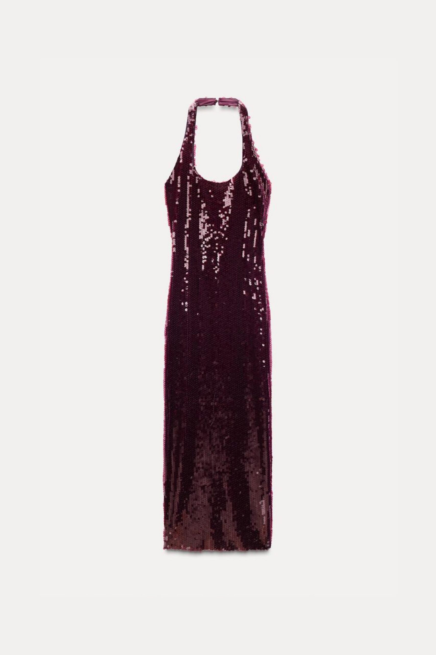 SEQUIN HALTER MINI DRESS FOR PARTY