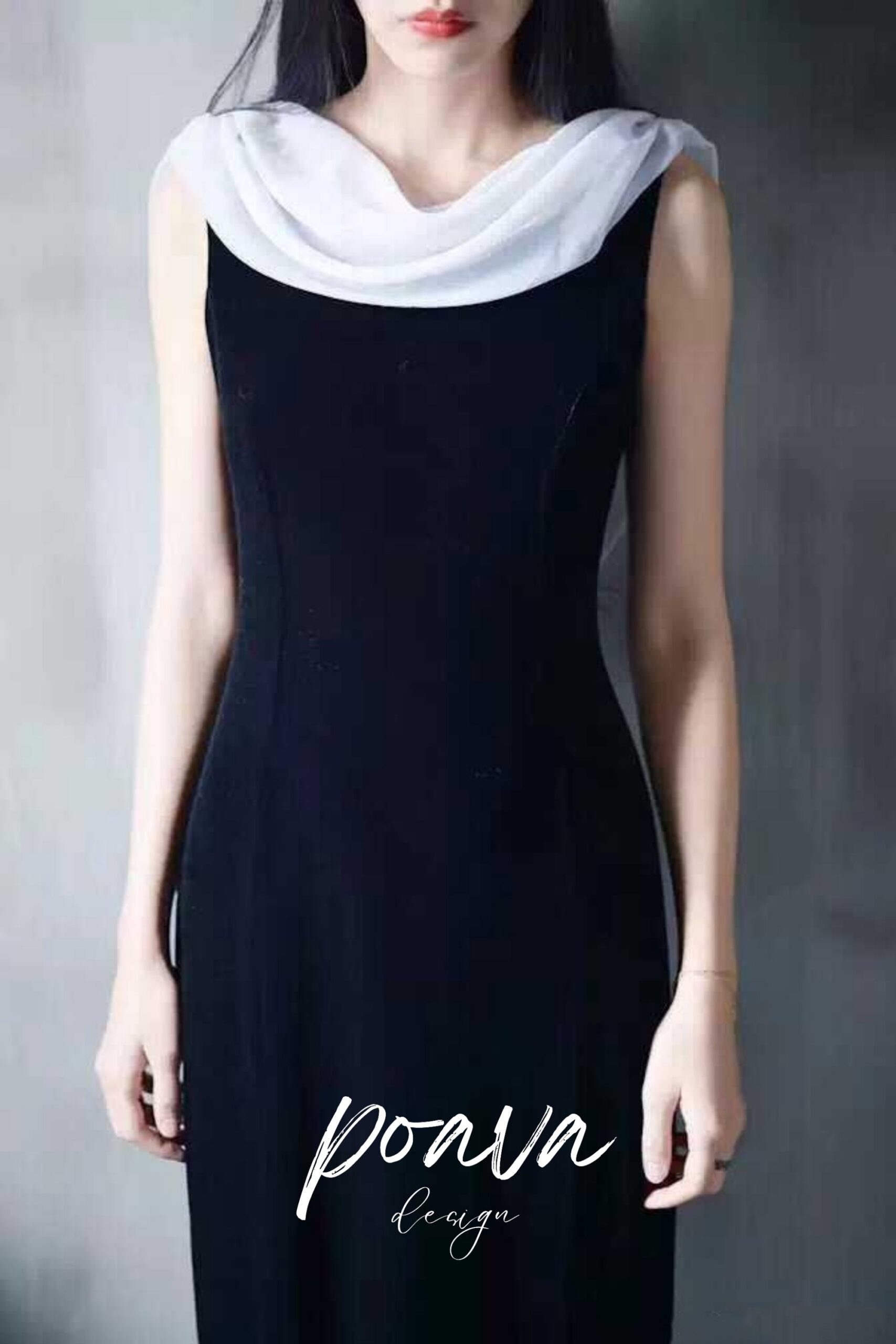 SILK BACKLESS MAXI DRESS BLACK, EVENING