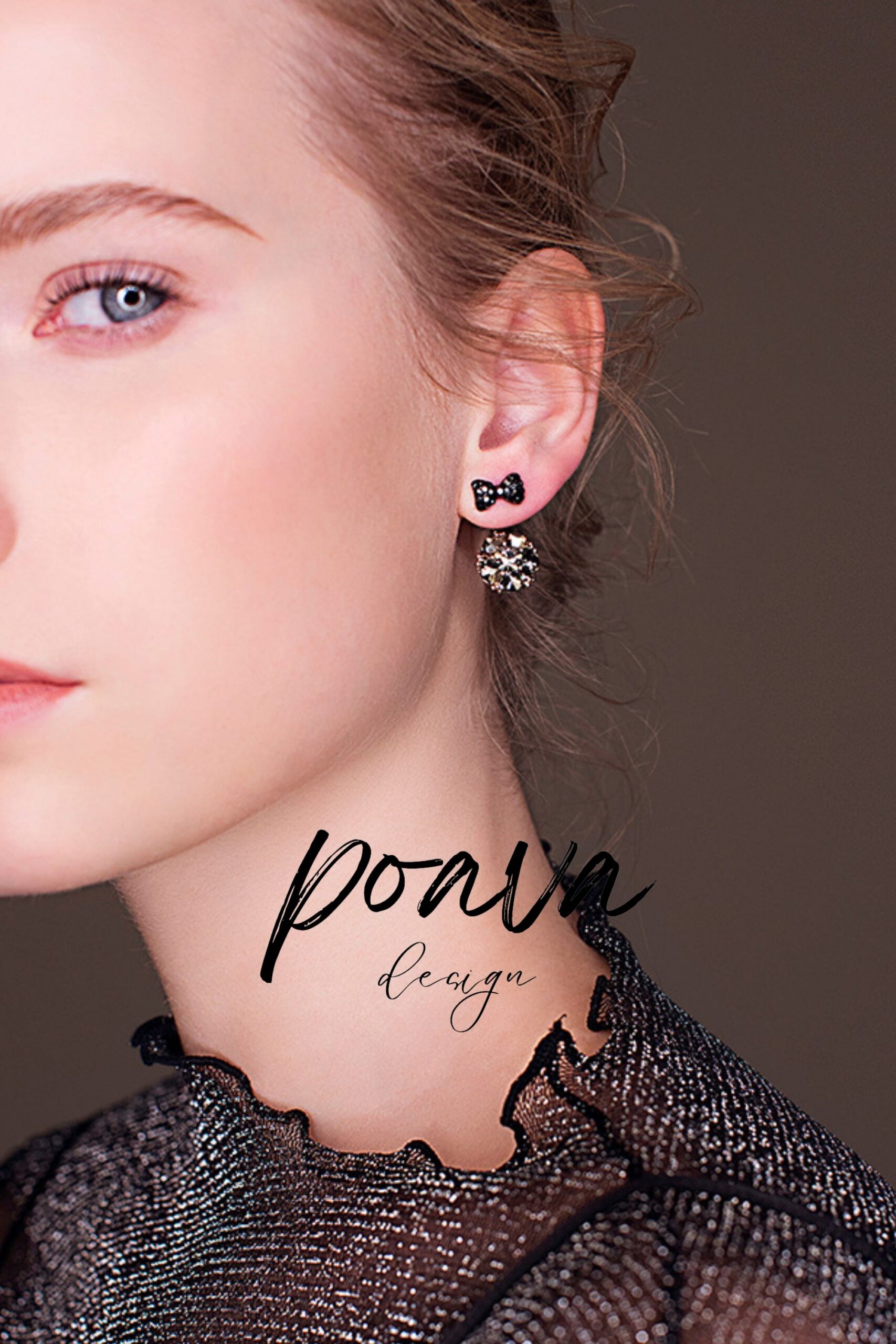 BLUE CRYSTAL DROP EARRINGS FOR WEDDING