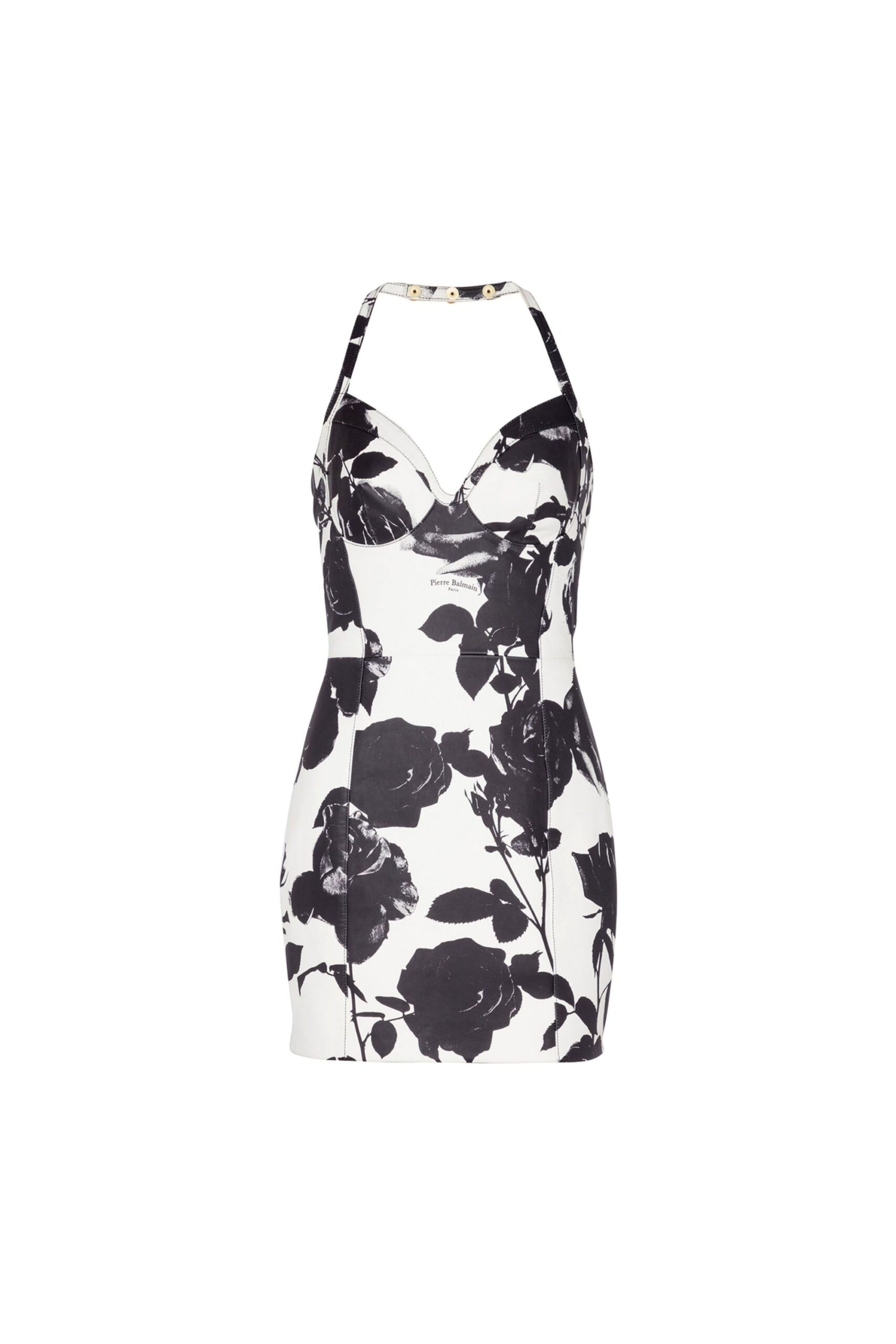 TABITHA TWO-TONE FLORAL MINI DRESS