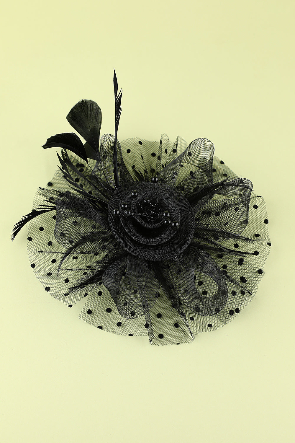 1920S FEATHER TULLE HEADBAND, GATSBY WEDDING PARTY