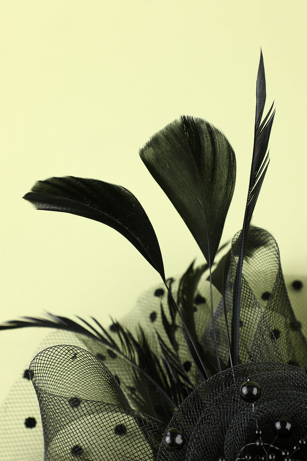 1920S FEATHER TULLE HEADBAND, GATSBY WEDDING PARTY