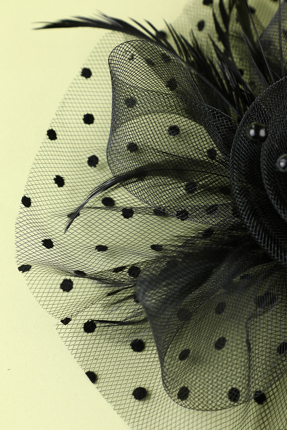 1920S FEATHER TULLE HEADBAND, GATSBY WEDDING PARTY