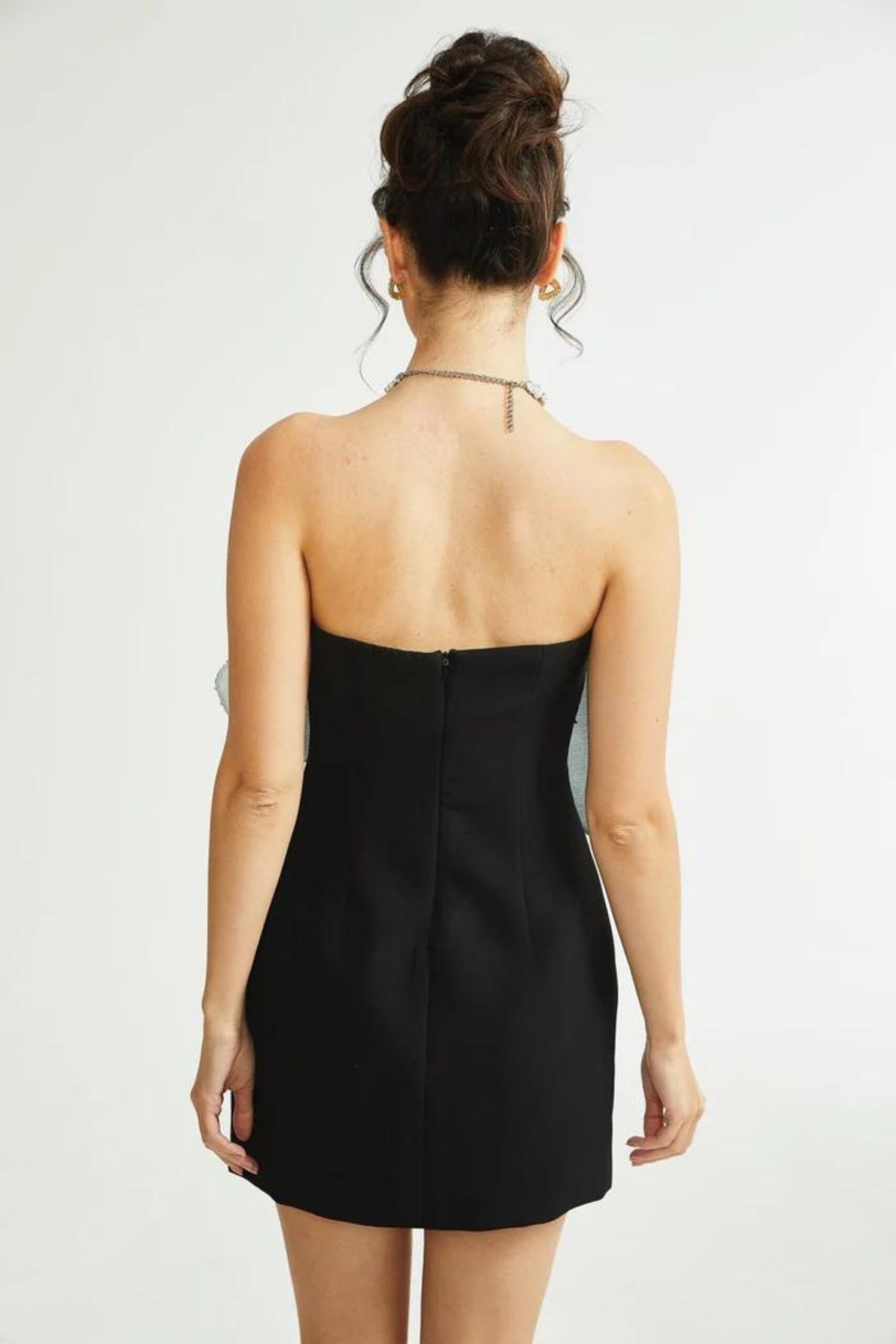 FLORENCE FAUX-FLOWER MINI DRESS FOR PARTIES