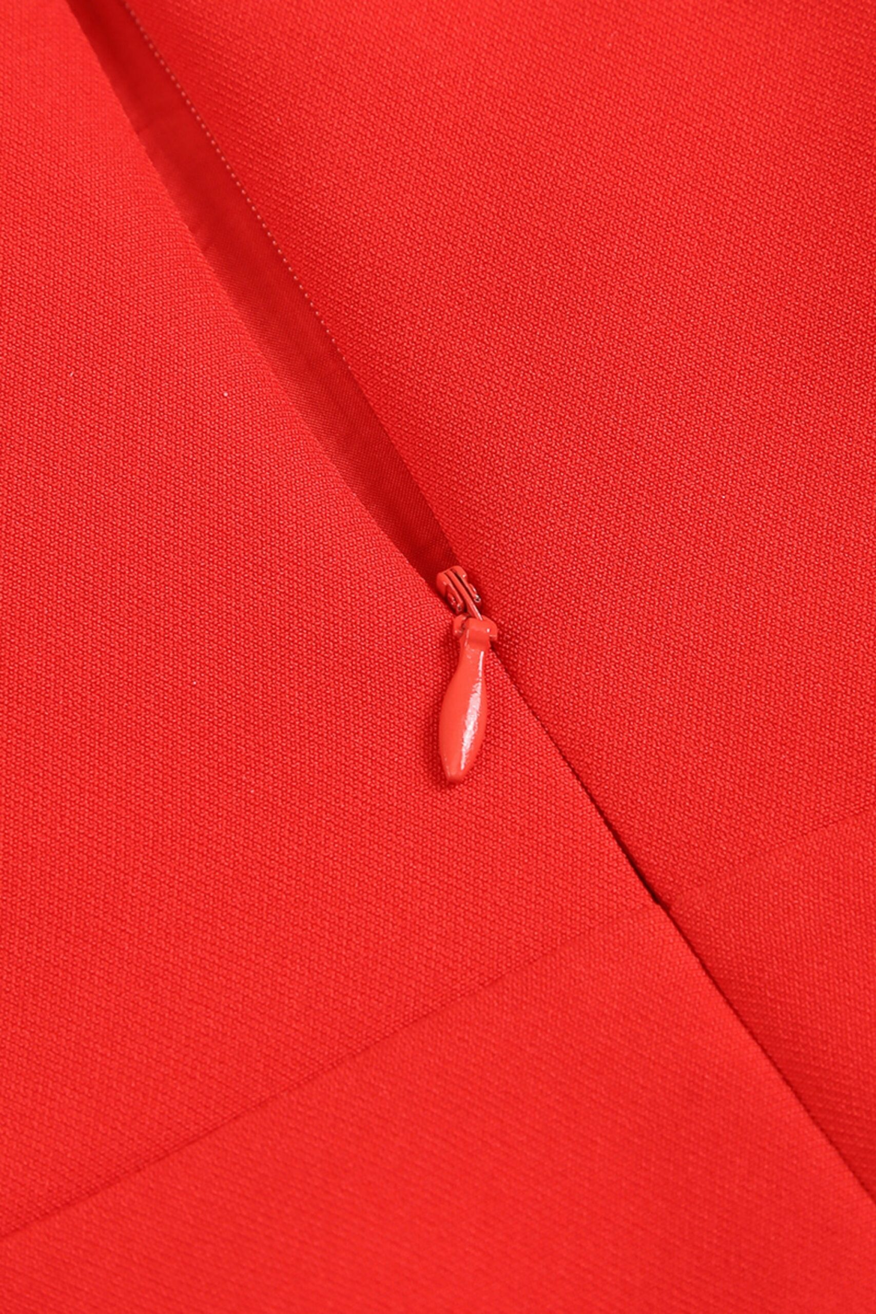 RED FLOWER MINI DRESS, PARTY V-NECK