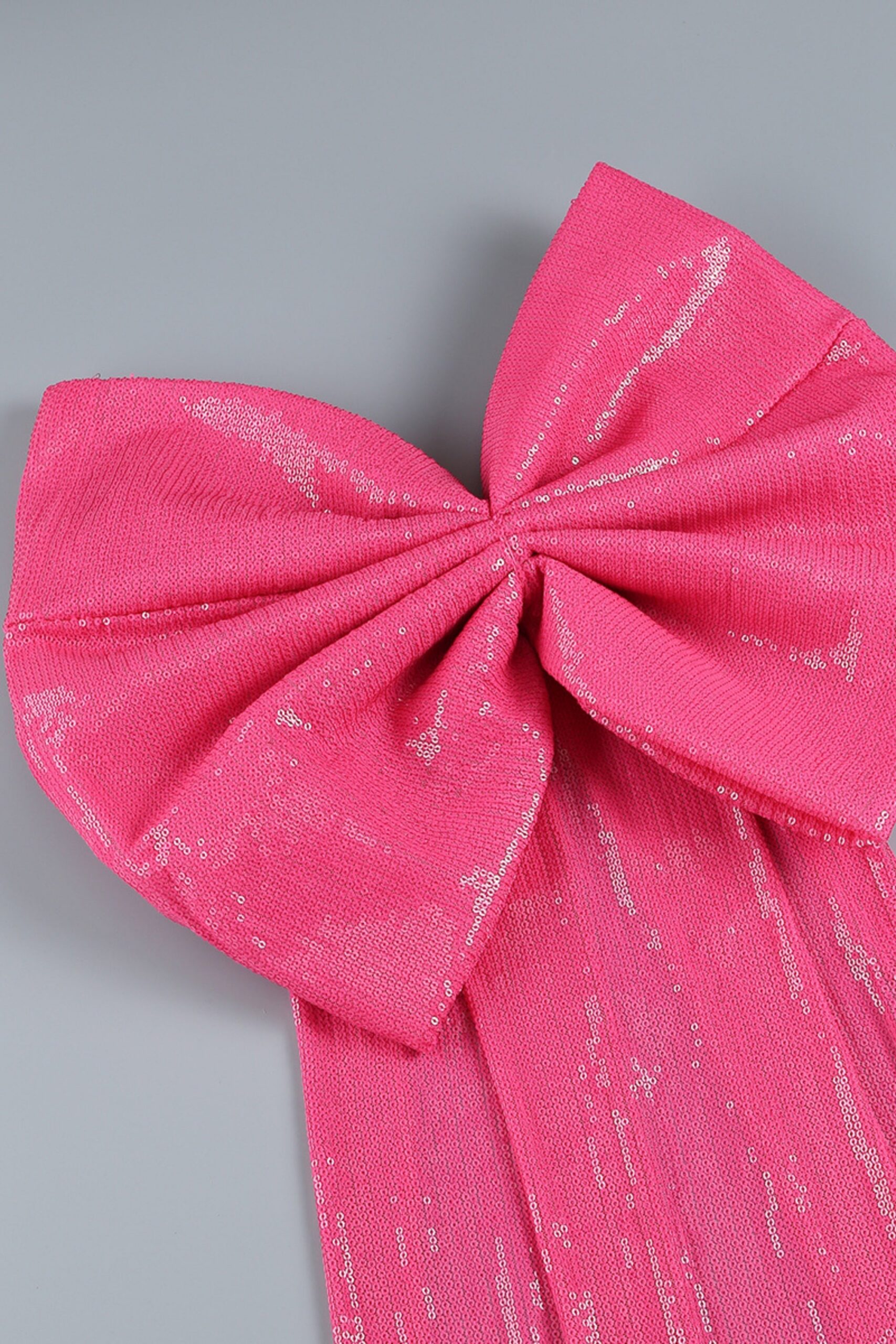 SEQUIN BOW BANDAGE MINI DRESS IN PINK
