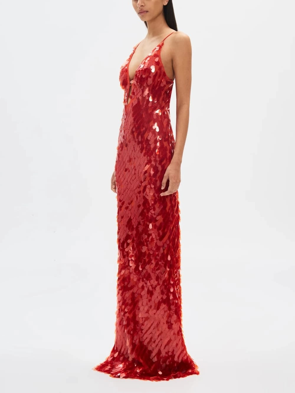 MISHA SAPPHIRE SEQUIN MAXI DRESS FOR EVENING