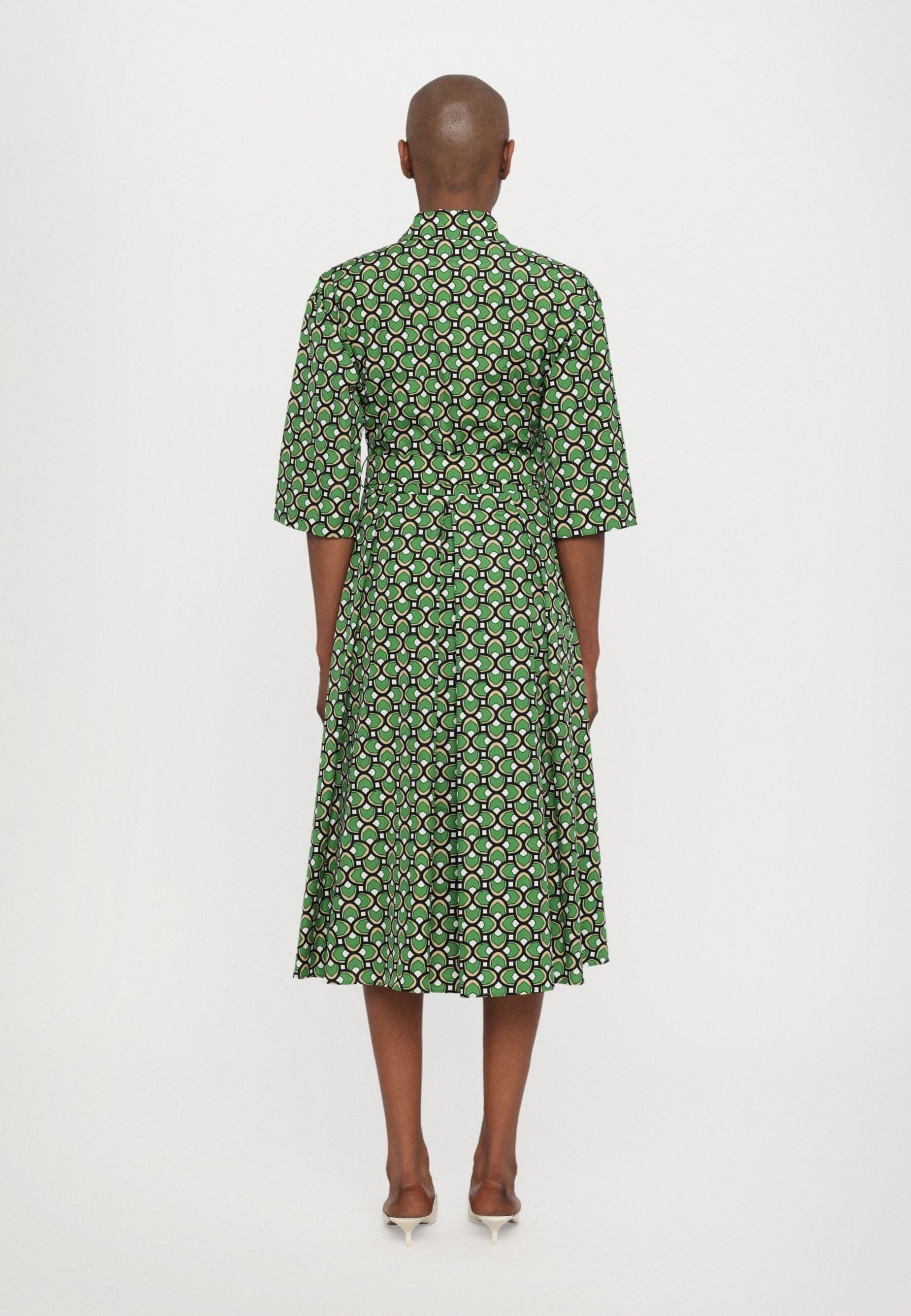 VARENNA COTTON SHIRT DRESS – GREEN