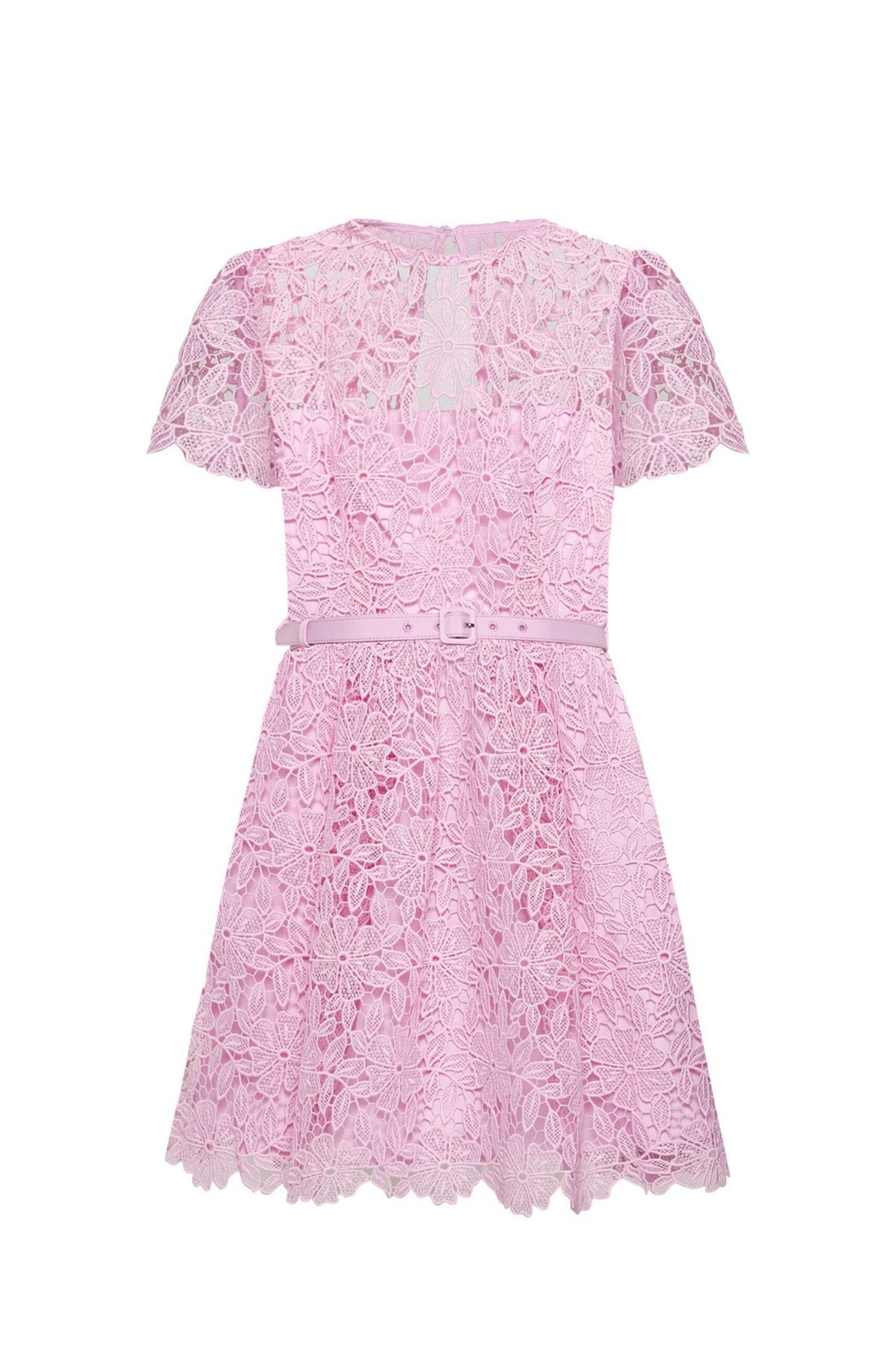 LACE PINK MINI DRESS FOR PARTY NIGHT