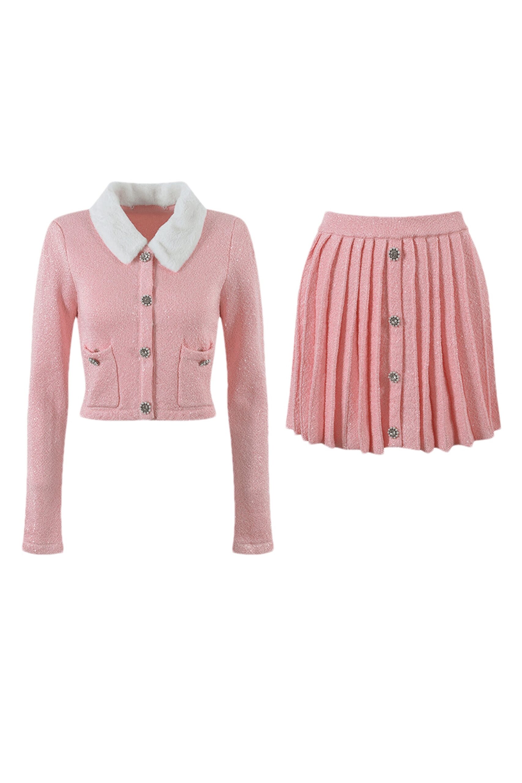 ARMELLE PINK CO-ORD SET FOR WEDDING GUEST