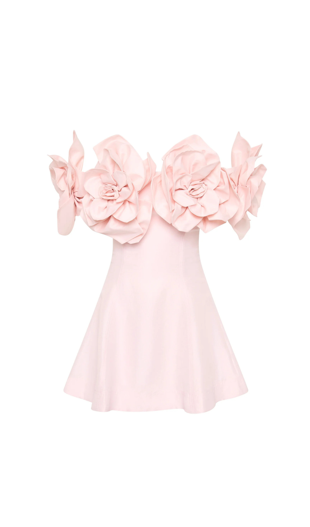 ETTA STRAPLESS MINI DRESS - PINK FLOWER PARTY