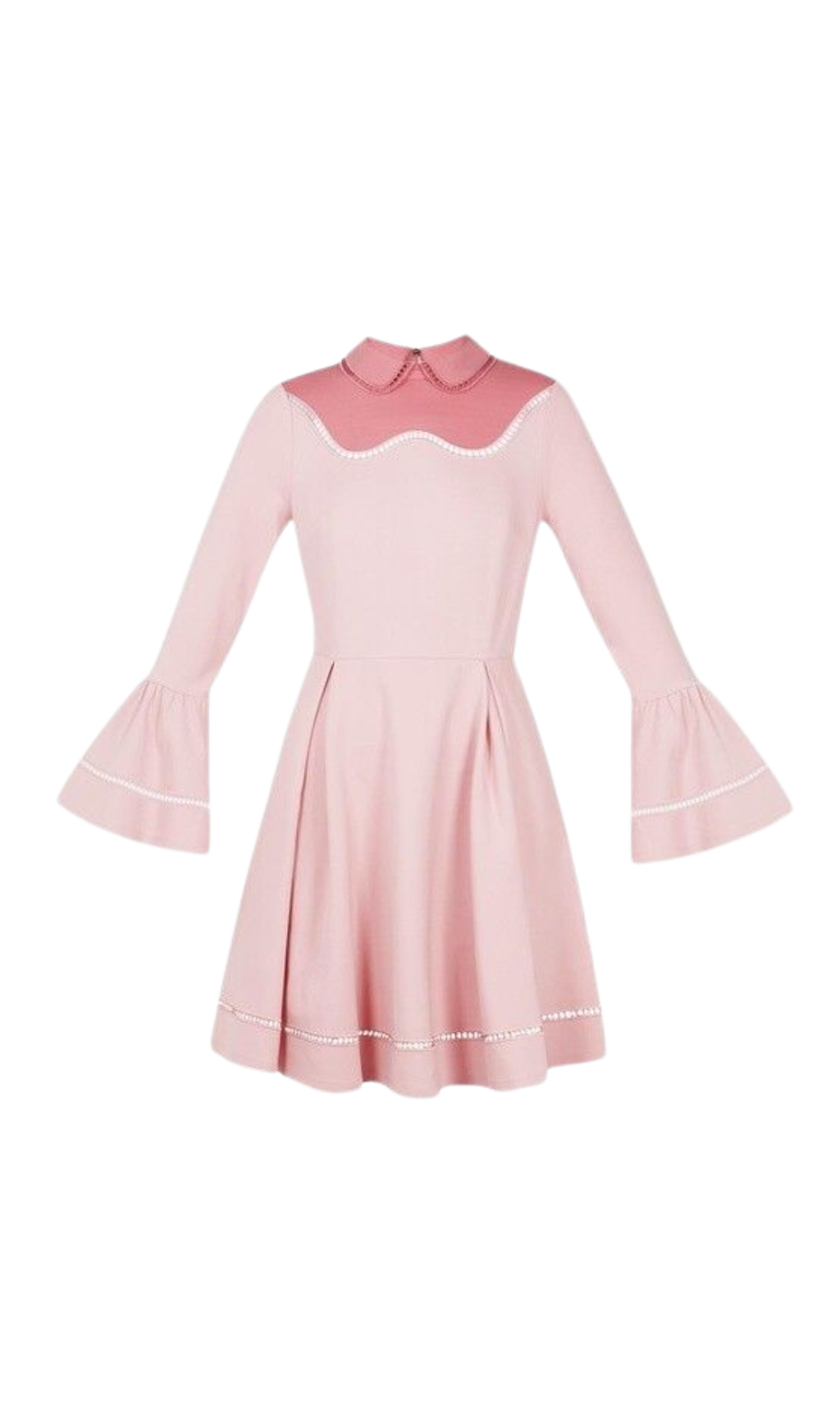 1_2fbe380f-c911-4b63-96ea-aeaee697d8e4 PINK SKATER MINI DRESS FOR PARTIES
