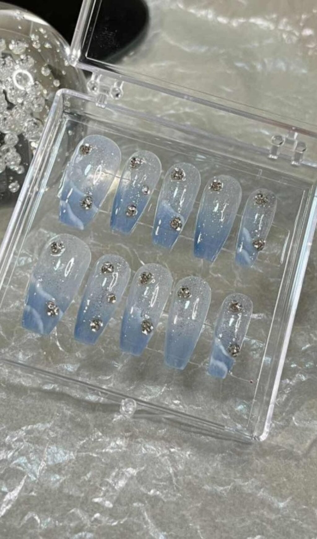 1_30112f9a-fcfe-4d3a-99dc-184772754aa7 GLITTER DIAMANTE PRESS ON NAILS FOR WEDDING