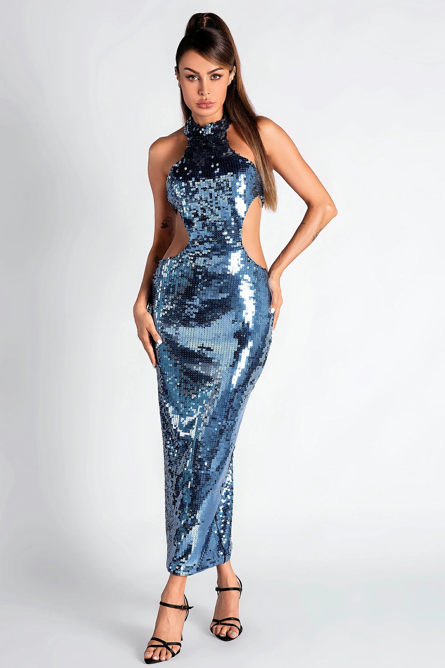 1_31d6caf5-e2af-495e-bd38-160e5befca9e NEIVA GLITTER CUTOUT MAXI DRESS