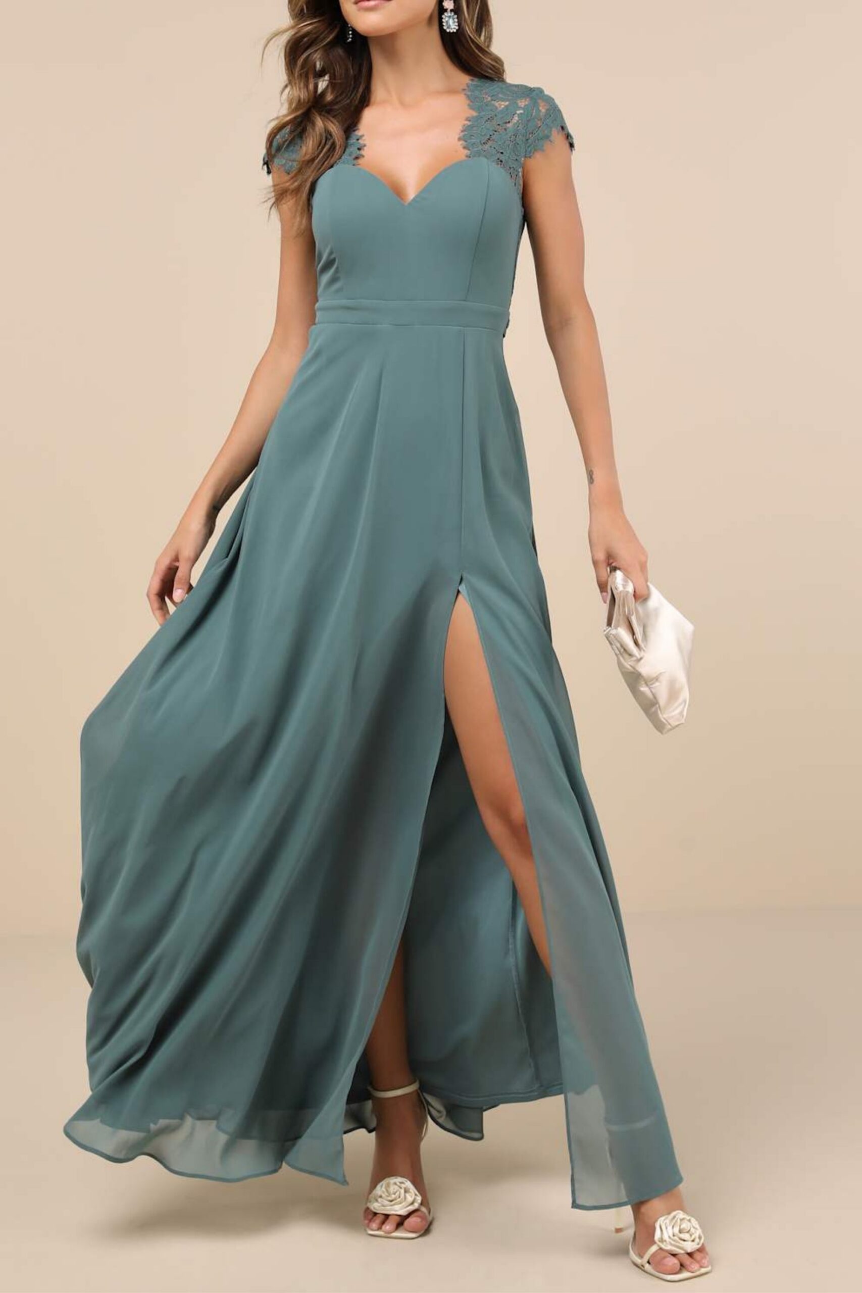 1_3ff805c8-a15a-4ad9-af4c-0cb6432a8b2a DARK SAGE LACE BACKLESS MAXI DRESS