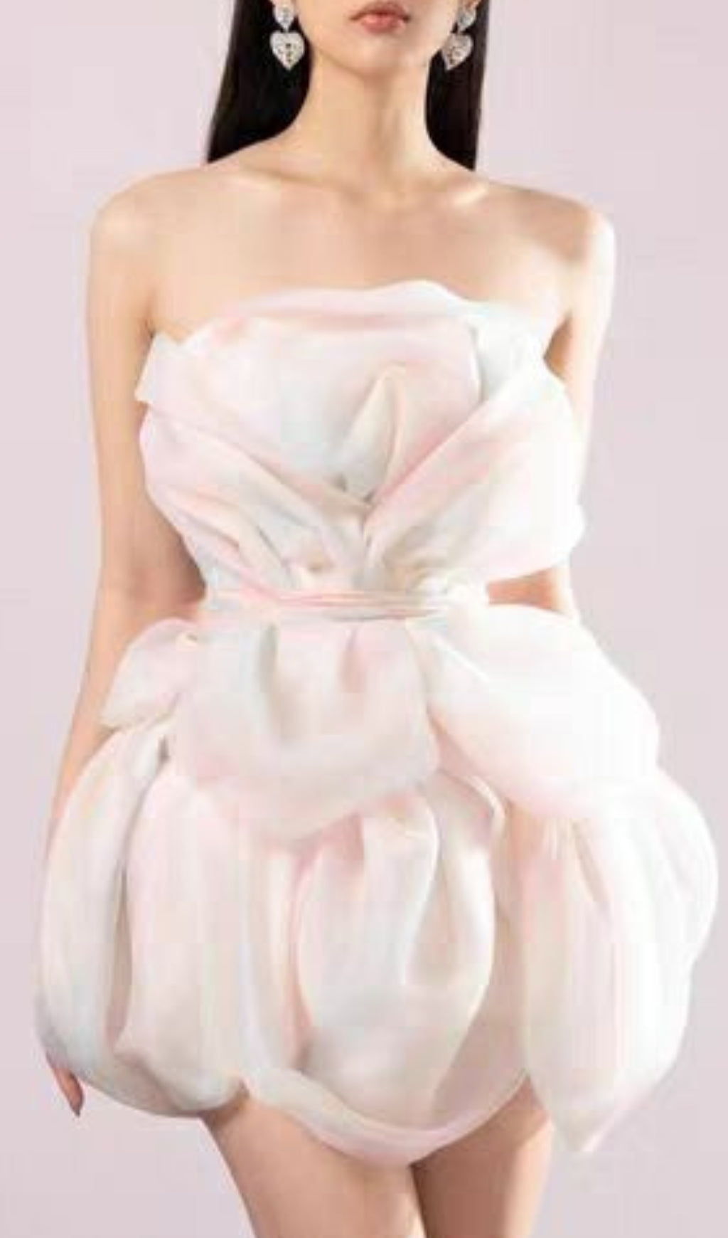 FLOWER BUD RAINBOW MINI DRESS FOR PARTY