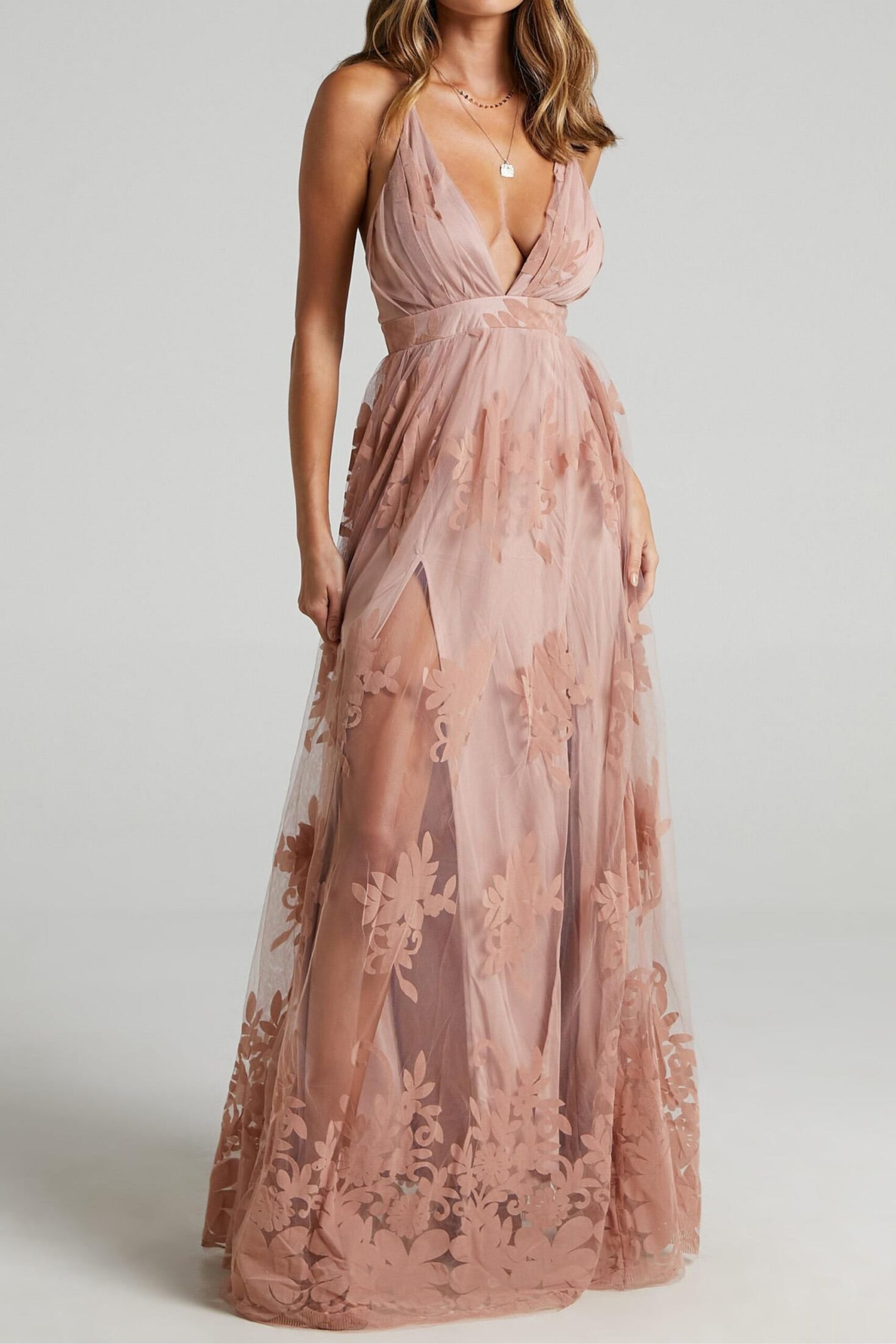 1_4d93b42e-b2f1-4c18-b95b-f1f7f3652201 PROMENADE MAXI DRESS BLUSH | A-LINE WEDDING GUEST