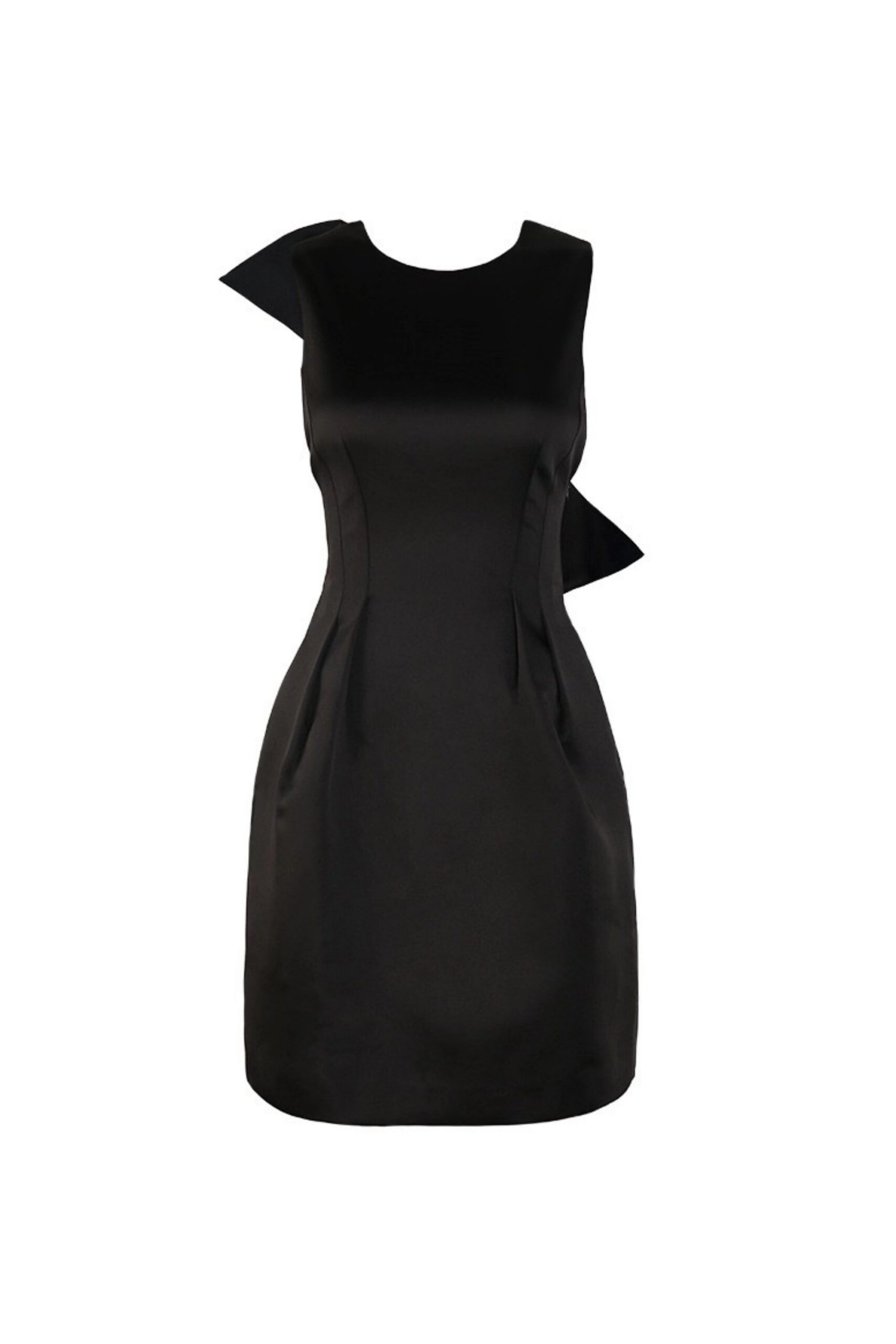 BOW MINI DRESS BLACK COCKTAIL PARTY