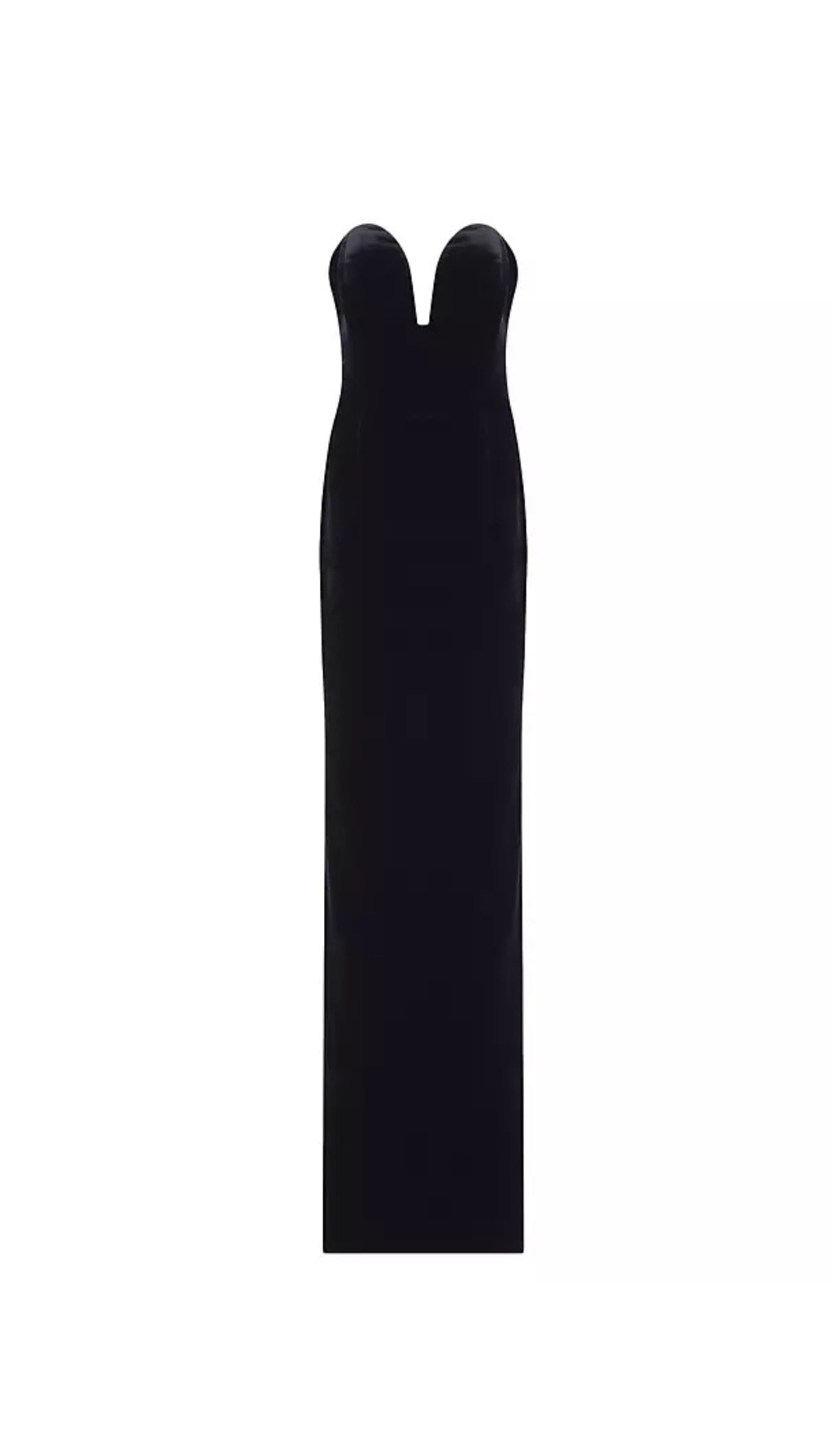 HERMOSA SILK STRAPLESS BOW GOWN BLACK