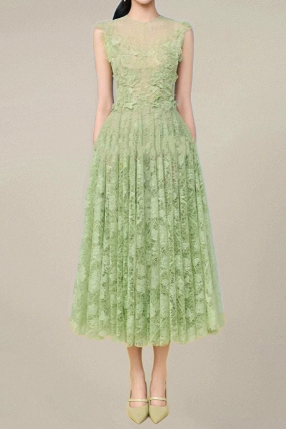 1_53d4c89d-0519-4eec-b2da-09b7553adad0 JENNIFER GREEN LACE FLOWER MAXI DRESS