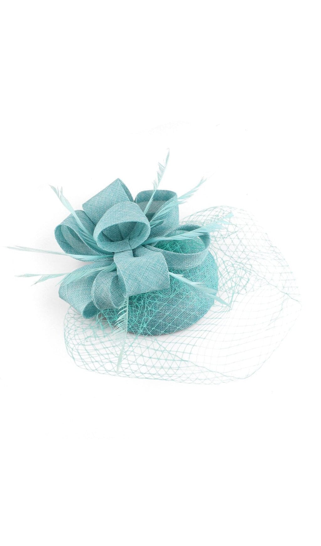1_7665caaa-4ebf-41f6-b75f-79c13e884dd5 TURQUOISE FASCINATOR VEIL WEDDING COCKTAIL PARTY