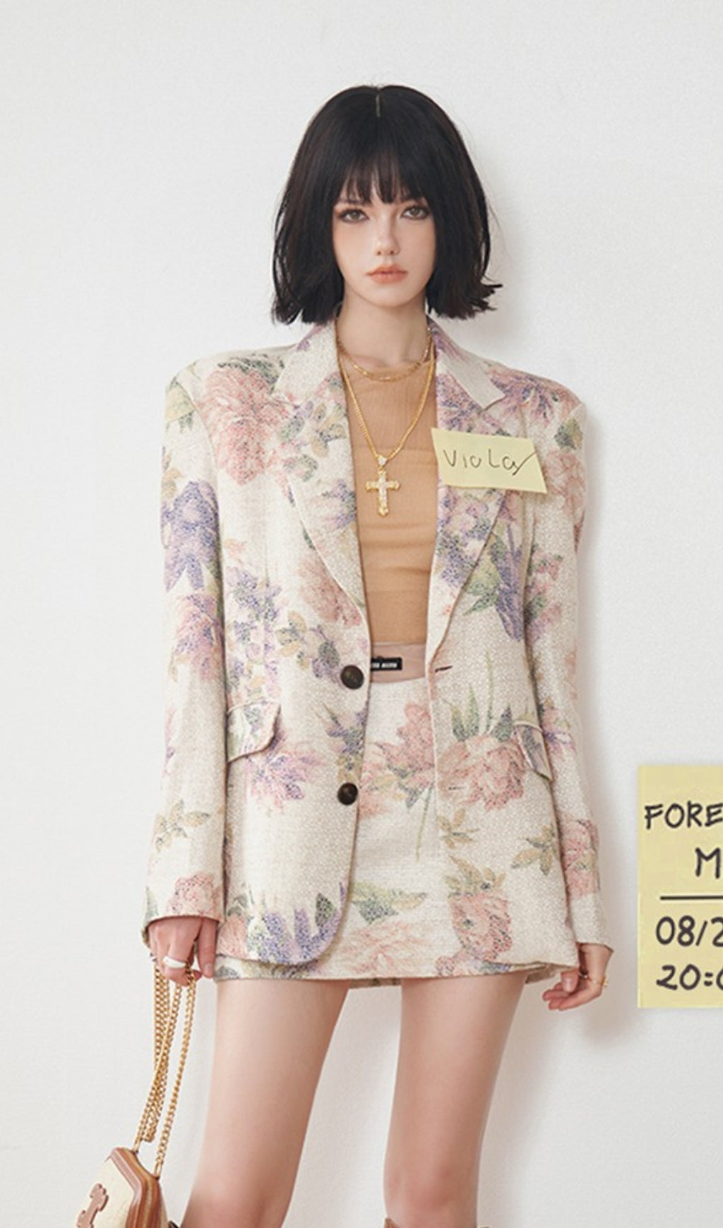 FLORAL PRINT BLAZER FOR WEDDING GUEST