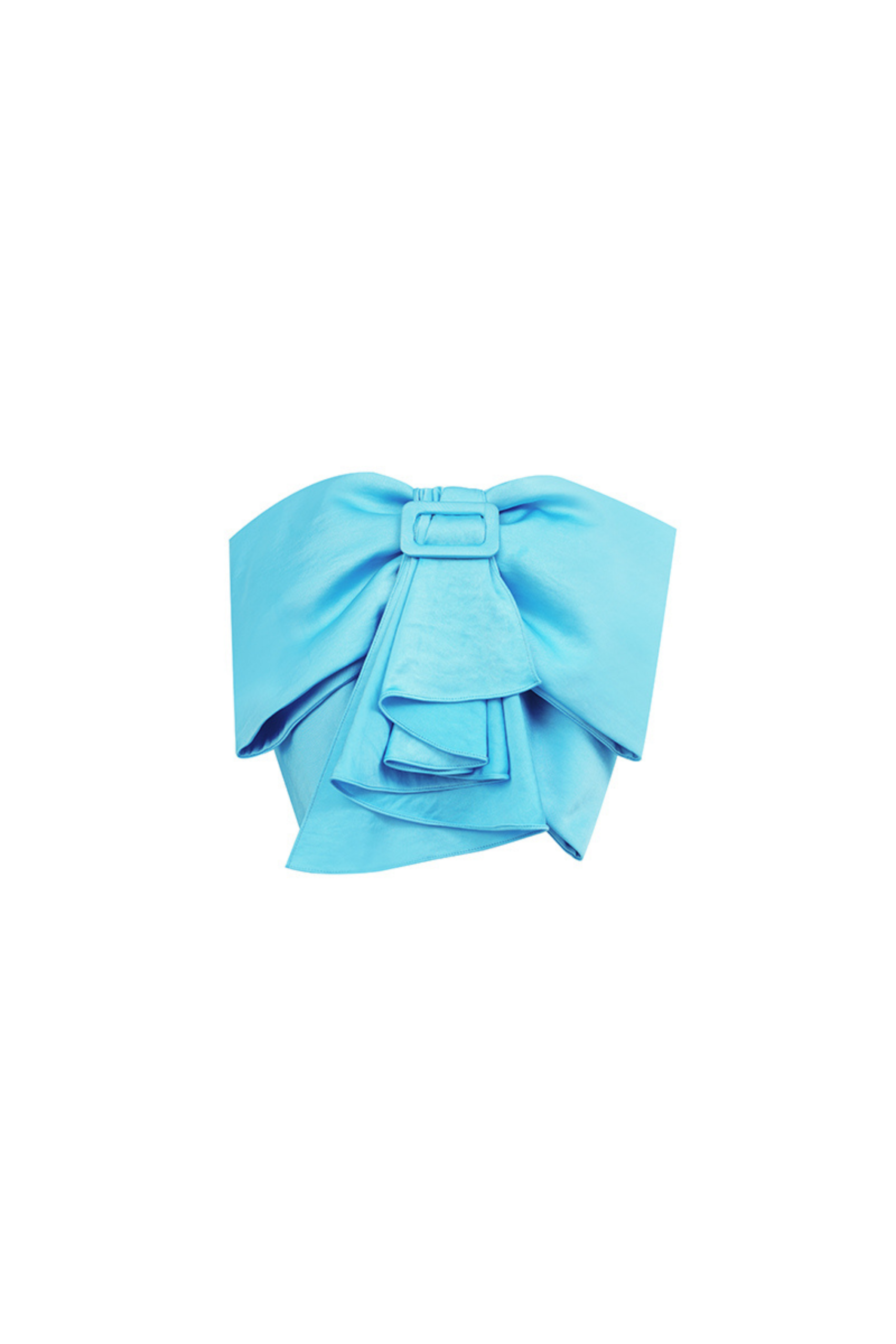 STRAPLESS BOW TOP BLUE, WEDDING GUEST
