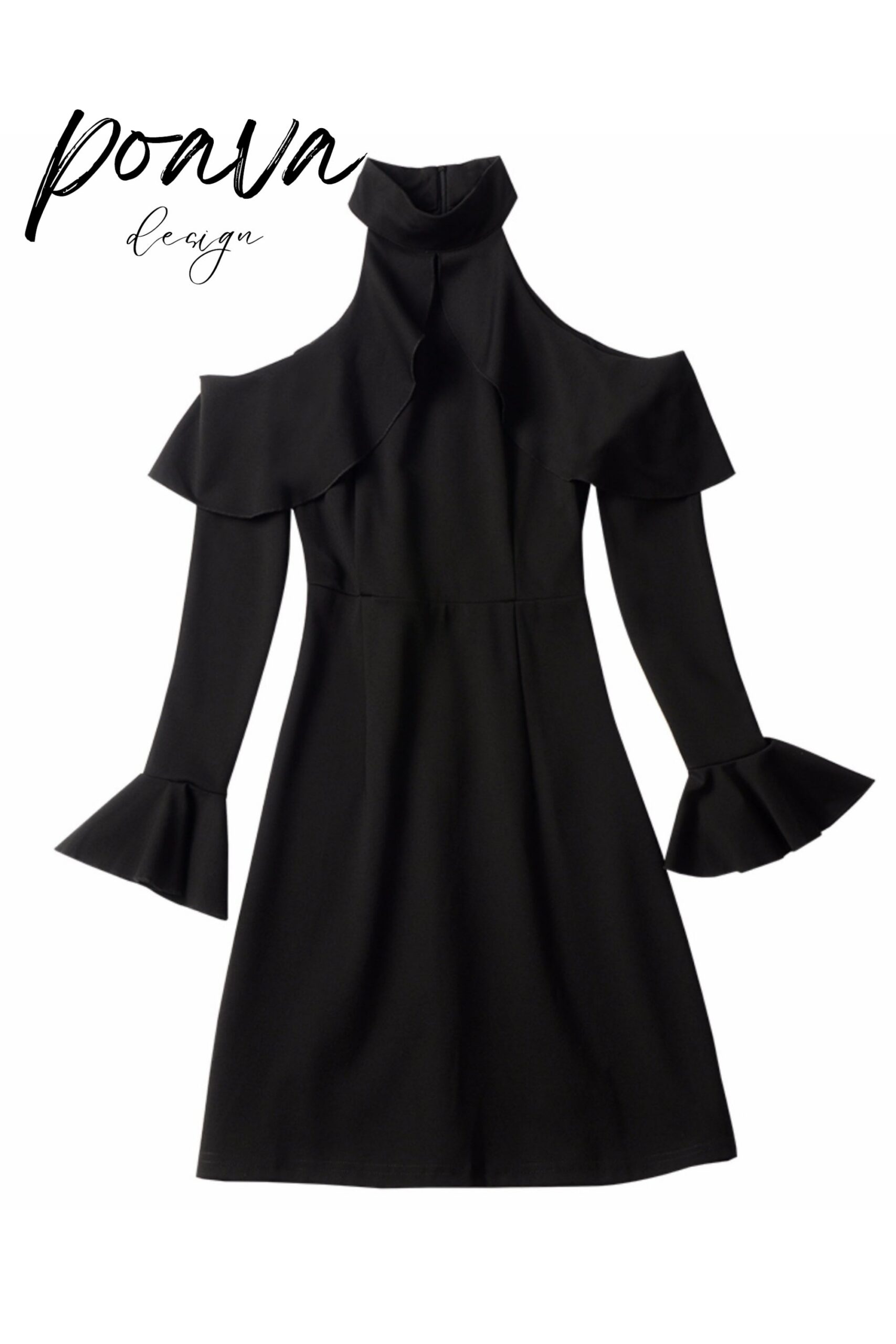 HEPBURN MINI DRESS BLACK COCKTAIL PARTY