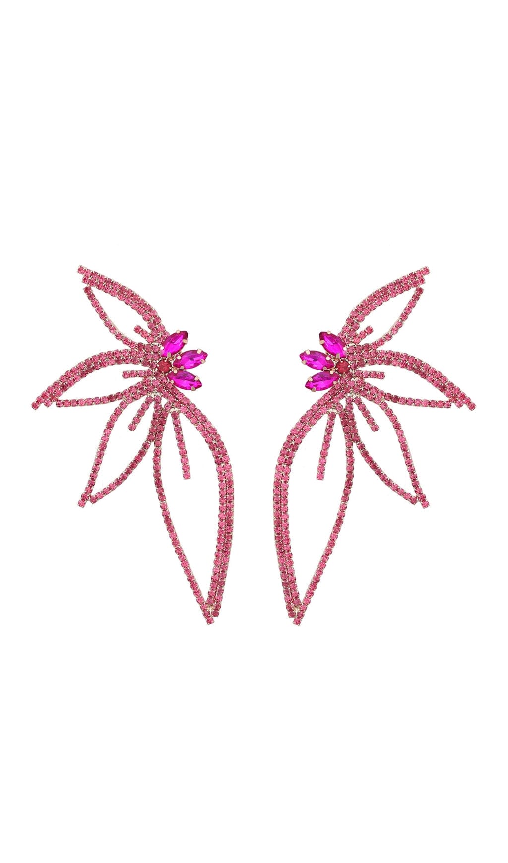 1_88391a9d-6605-4ec2-9668-b134a2337a29 CRYSTAL PINK FLOWER DANGLE EARRINGS FOR WEDDING