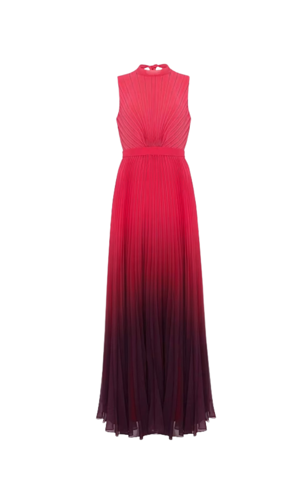 OMBRE PLEATED DRAPED MAXI DRESS FOR EVENING