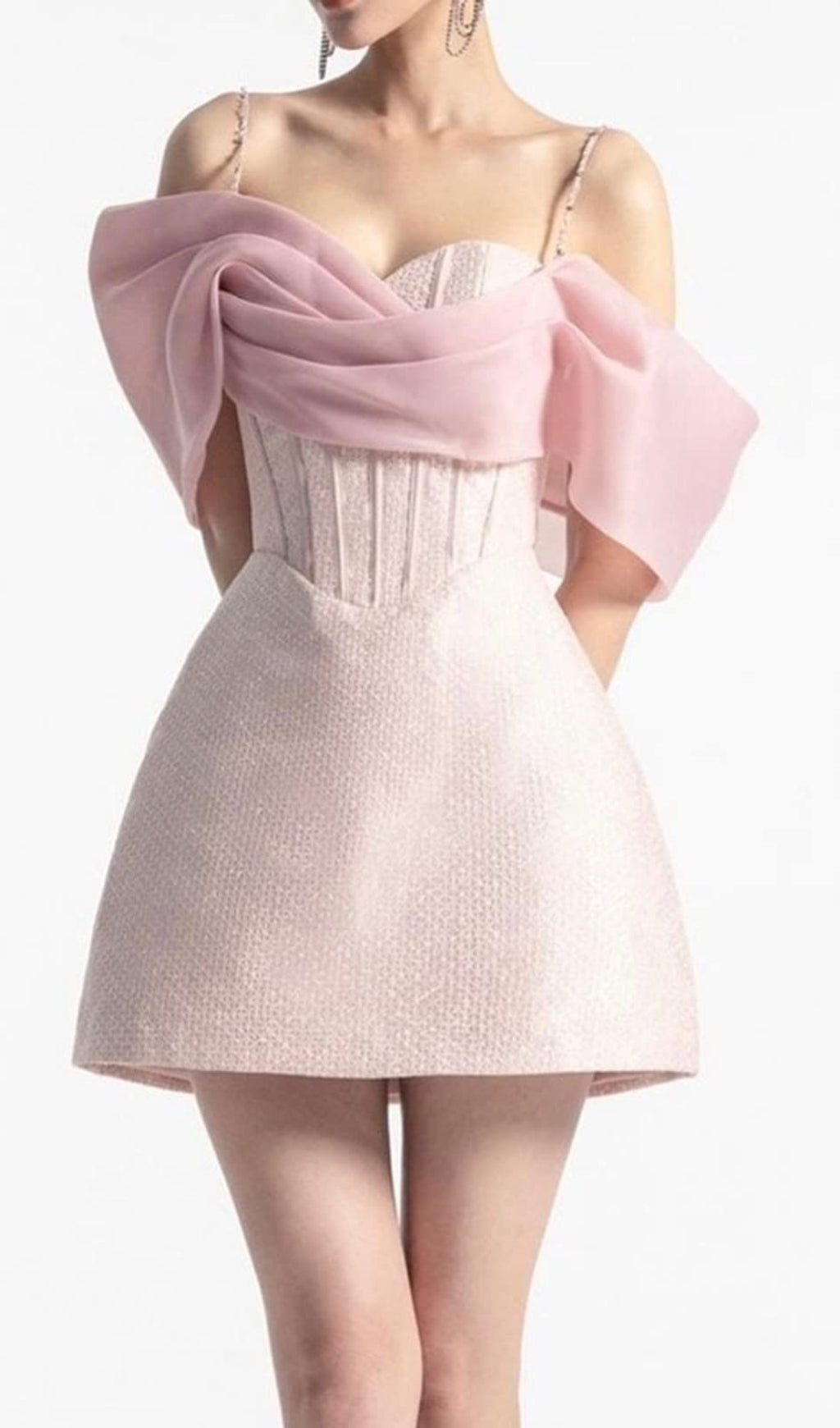 SEXY PINK CORSET MINI DRESS FOR NIGHT OUT