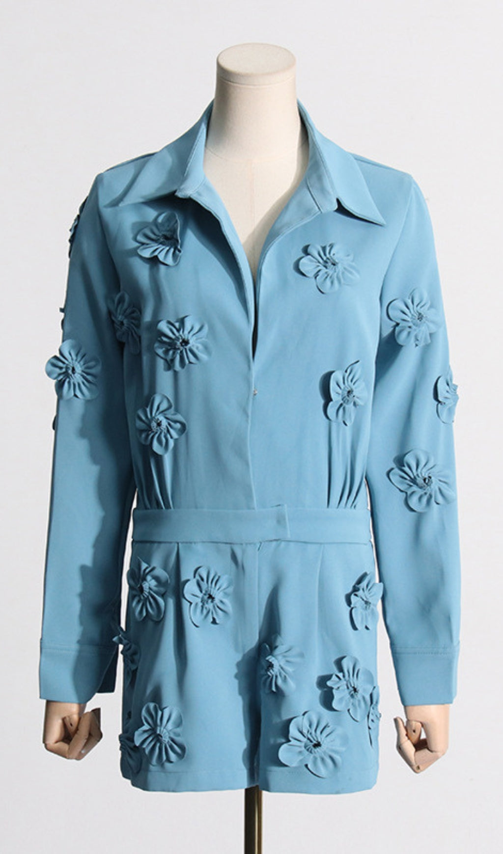 FLORAL EMBELLISHED ROMPER FOR WEDDING GUEST