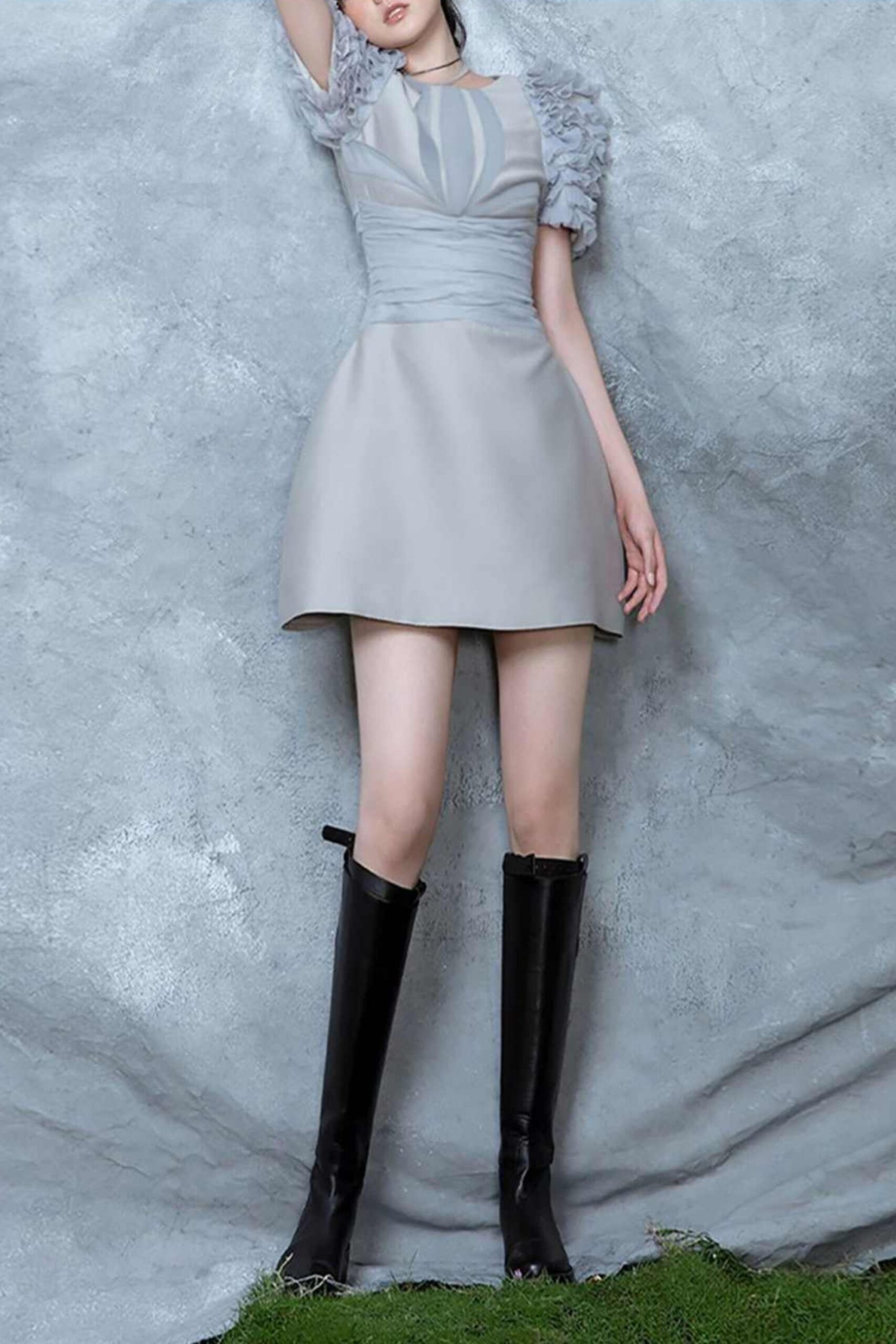 1_93cee079-bbd7-4be6-9703-bcfe0c64ac77 EMBELLISHED PUFF SLEEVE MINI DRESS FOR PARTY