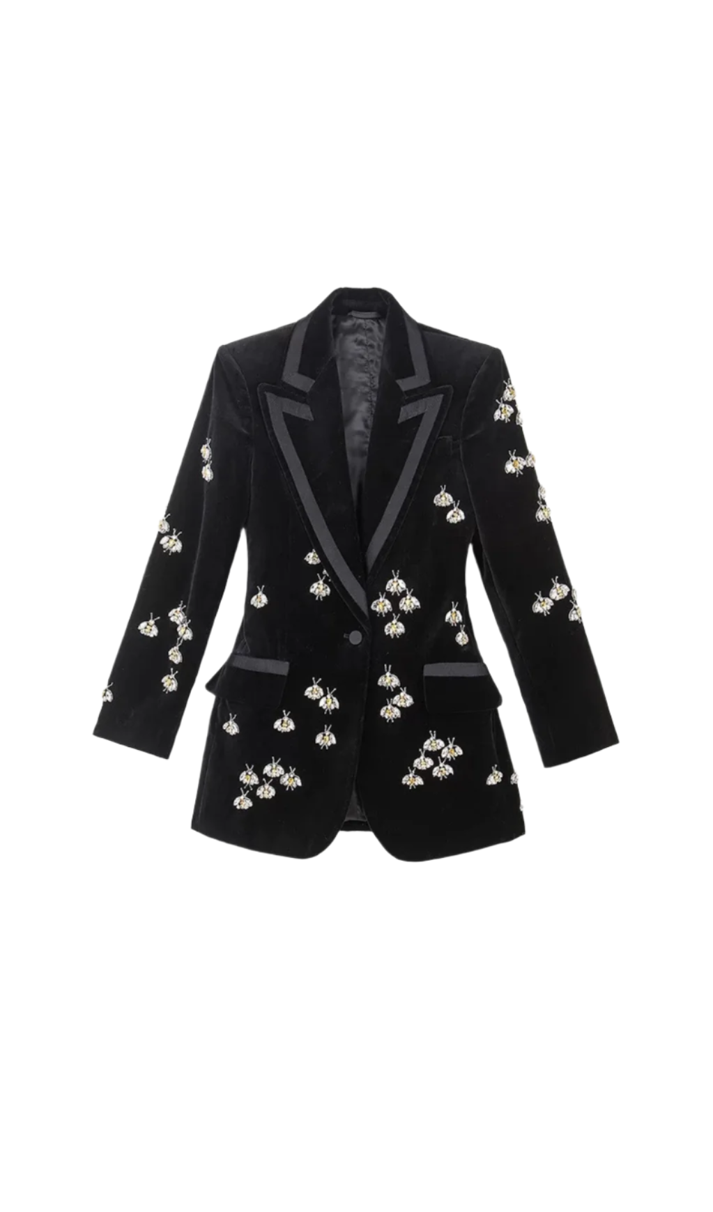 SIBYL BLACK BEE MINI BLAZER DRESS