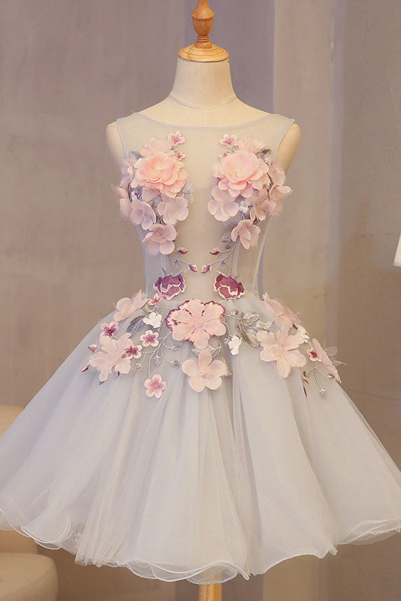 1_a4fbeb89-9a45-4593-86c4-755105aac0e5 SATIN FLORAL MINI PROM DRESS