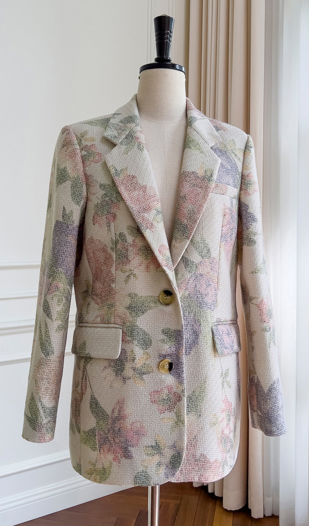 FLORAL PRINT BLAZER FOR WEDDING GUEST